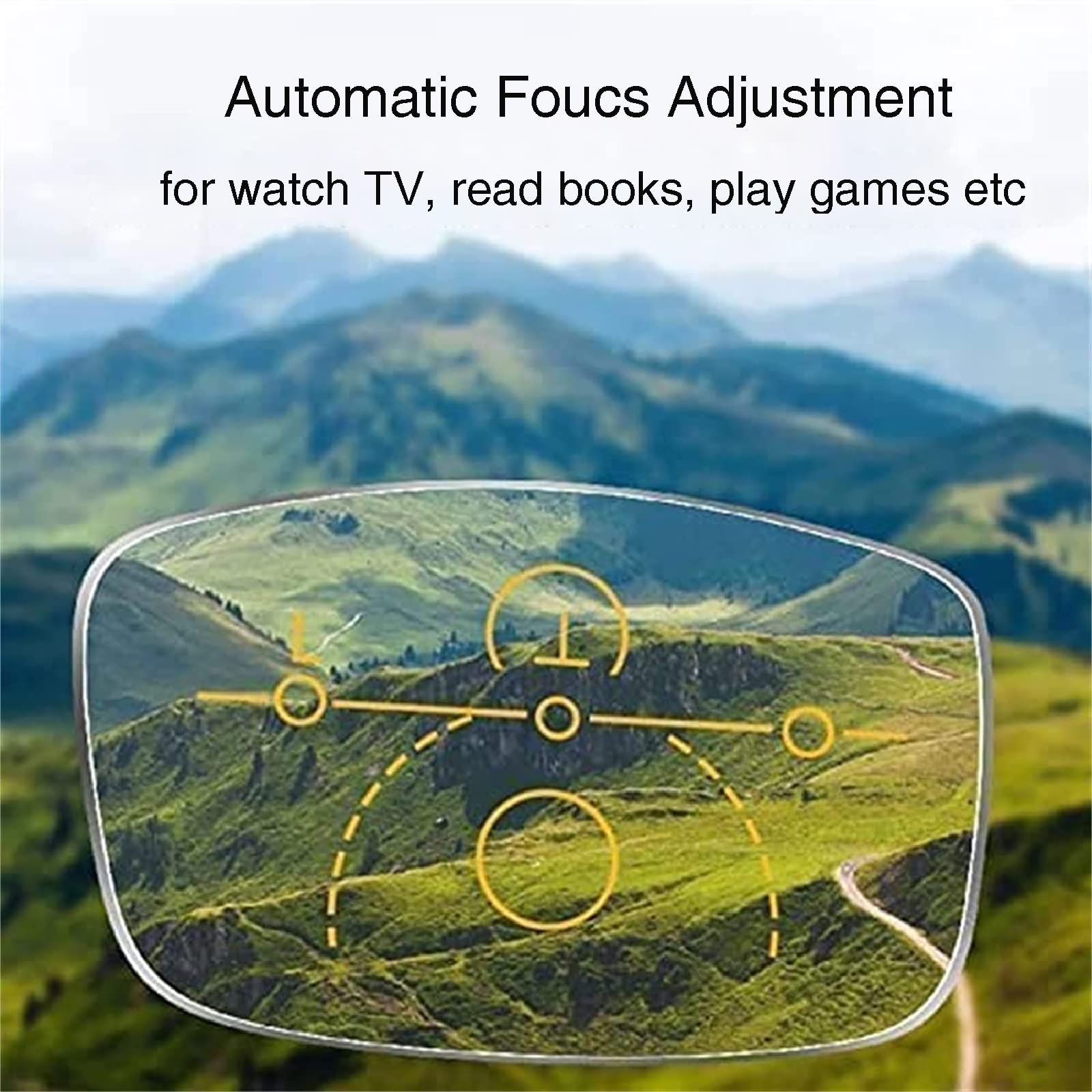 Sapphire High Hardness Anti Blue Light Reading Glasses with Dual Focus - Reduce Eye Strain for Computer Work, Reading & Gaming