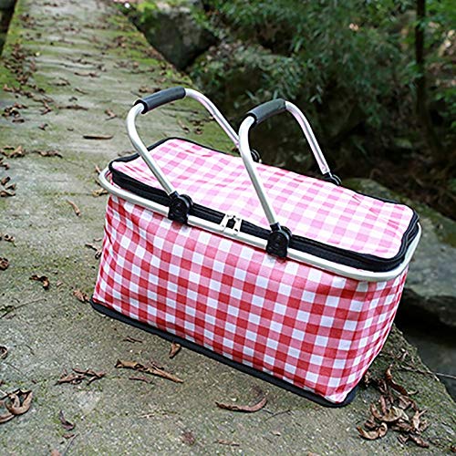 Premium Insulated Picnic Basket - Large Capacity, Portable Cooler Bag for Outdoor, Camping, Beach & Picnics - Keeps Food Fresh for Hours | Perfect for Family Outings, Hiking & Travel
