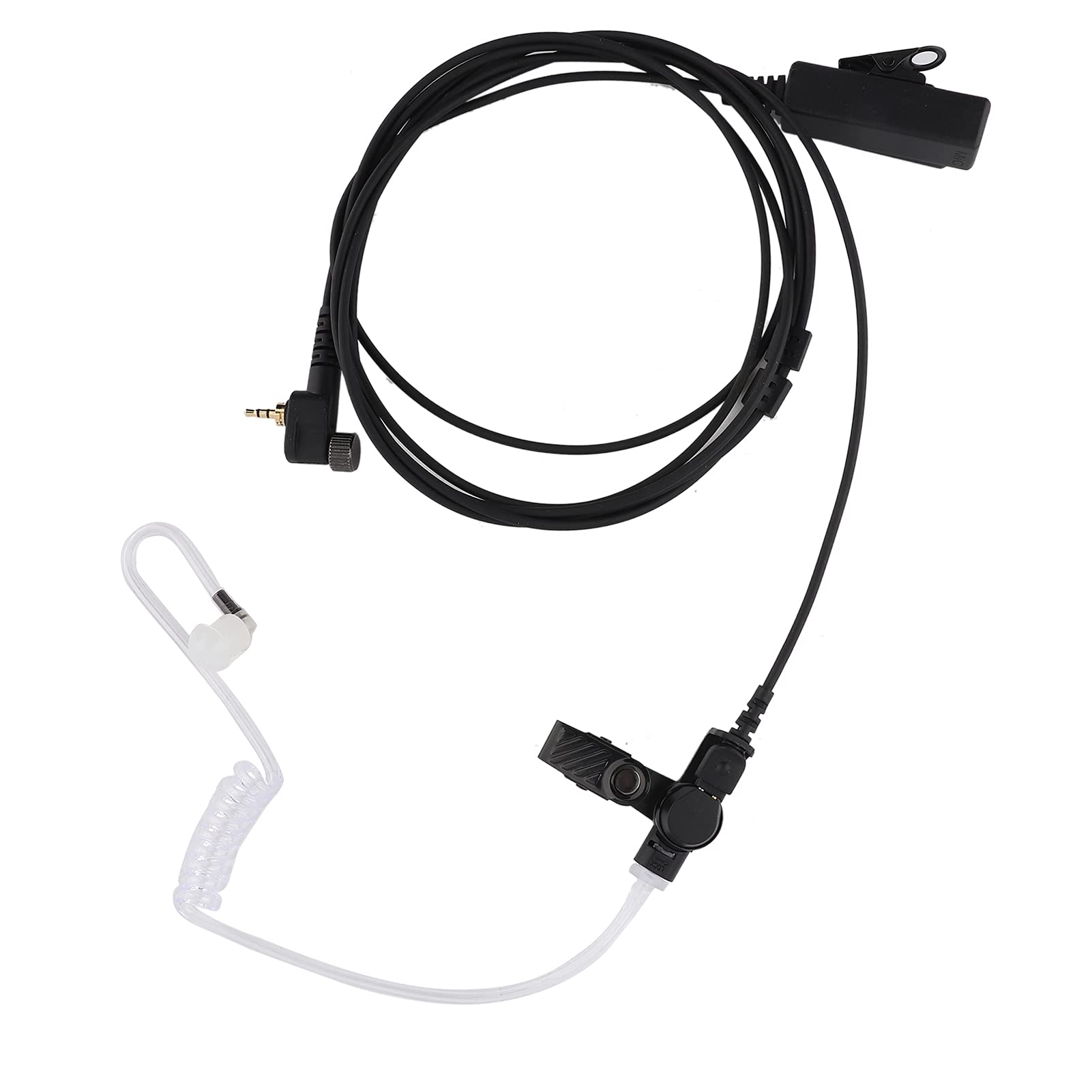 Yoidesu Walkie Talkie Earpiece Headset with PTT Button & Air Tube - Compatible with Motorola MTH600 MTH650 MTH800 MTH850 - Secure Communication for Security Guards, Event Staff & Construction Workers
