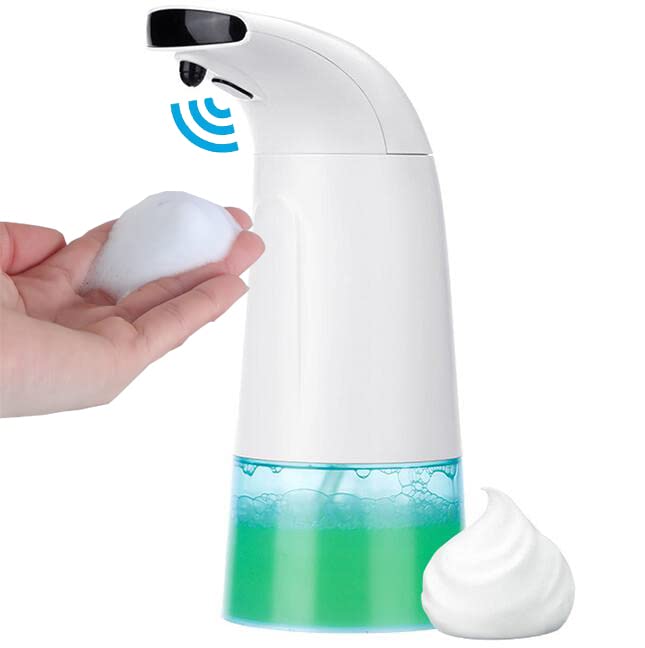 GULICA Automatic Foaming Soap Dispenser - 250ml Touchless Hand Free Countertop Soap Pump for Kitchen, Bathroom & Sink - Perfect for Germ-Free Hand Washing & Dish Cleaning