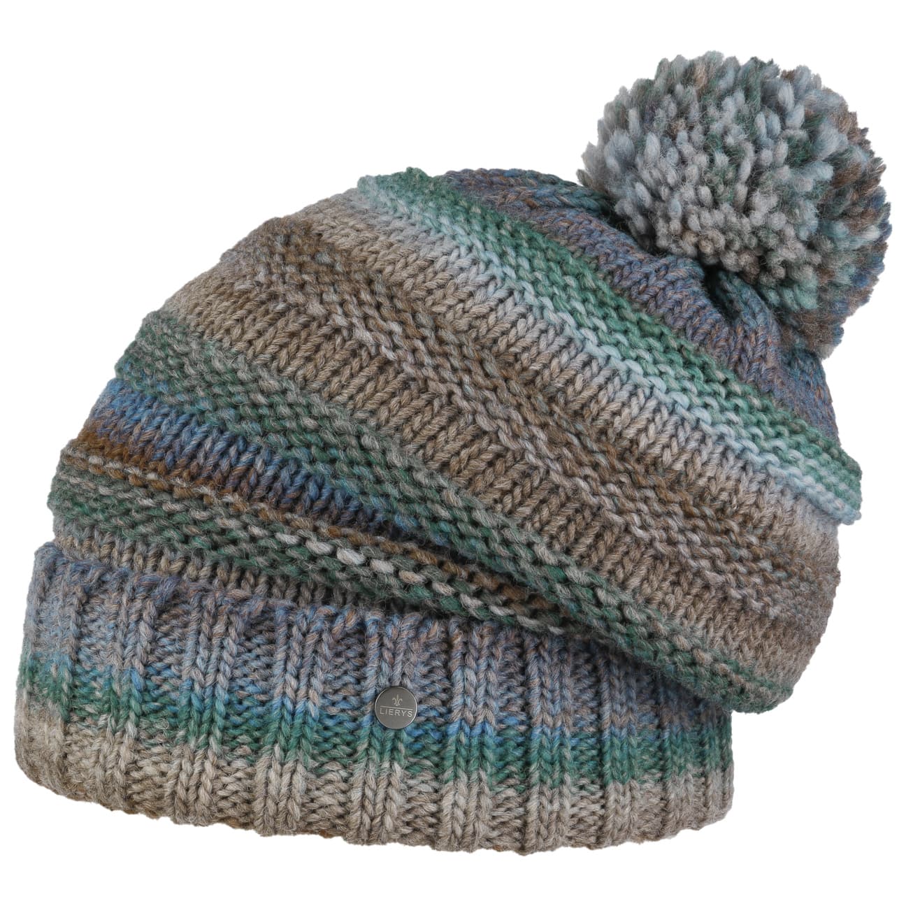 Lierys Faux Fur Pompom Beanie - Soft Winter Knit Hat for Women & Men - Cozy Cold Weather Accessory for Skiing, Snowboarding & Outdoor Activities