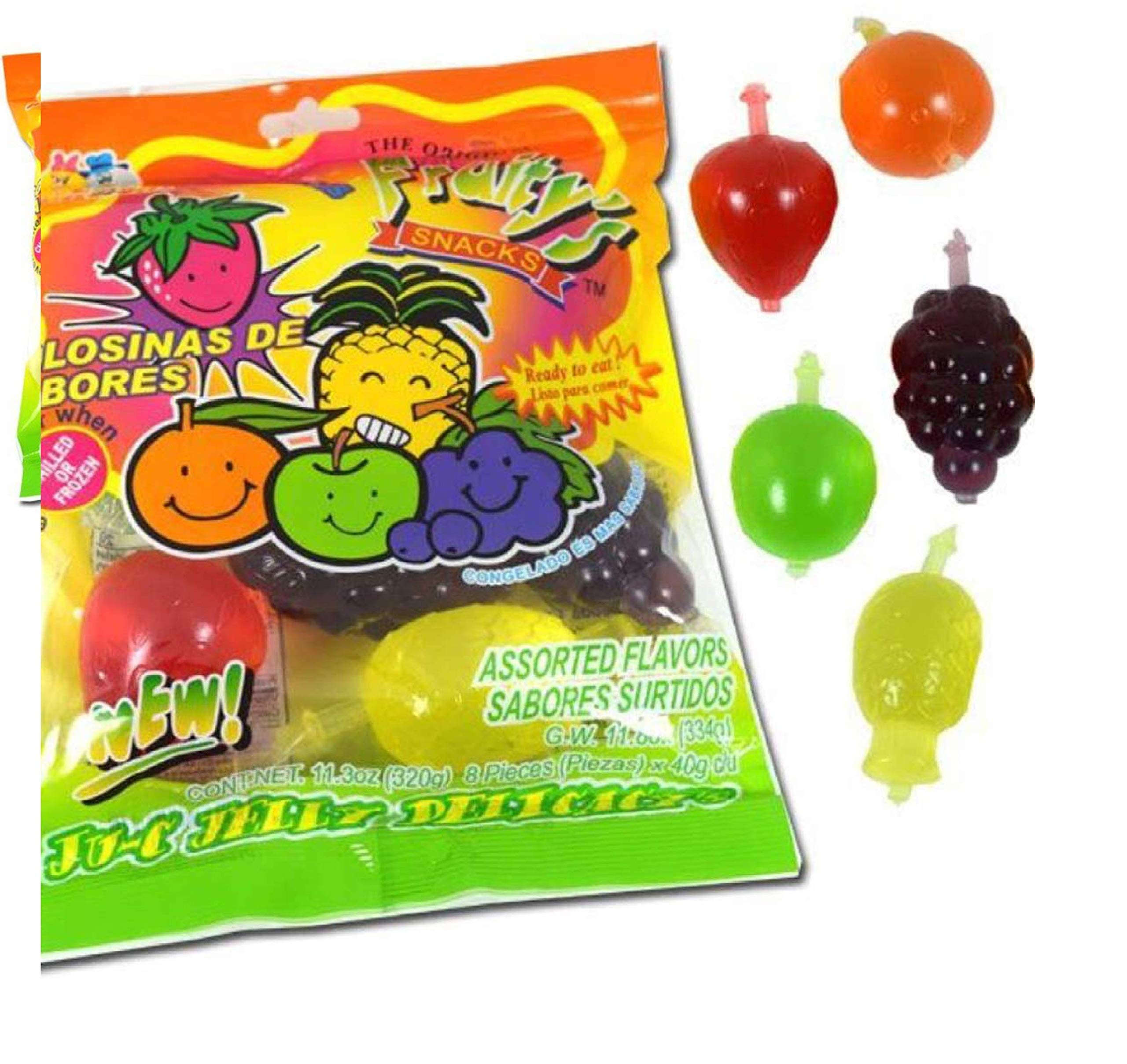 Juicy Jelly Fruit Candy - TikTok Viral JU-C Fruity Gummy Snacks (8-Pack) - Perfect for TikTok Challenges, Party Favors & Sweet Treats