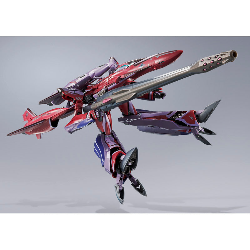 Bandai DX Chogokin Macross Frontier VF-27ySP Super Lucifer Valkyrie (Brera Sterne Use) Revival Ver. Action Figure - Collectible Anime Robot Model for Display & Play