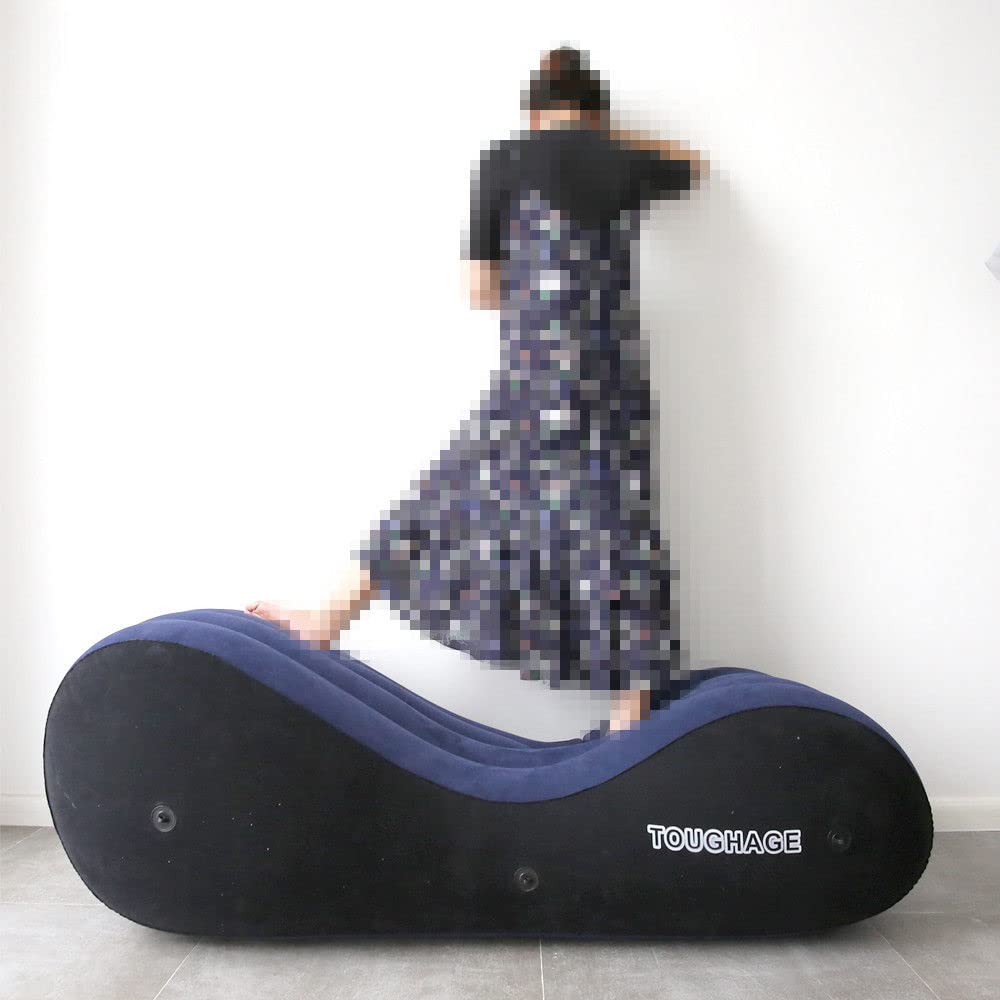 Inflatable Sex Sofa Bed with Handcuffs & Ankle Cuffs - Waterproof Love Position Pillow for Couples, Sex Lumbar Support Cushion - Perfect for Bedroom, Adult Play & Spicing Up Relationships