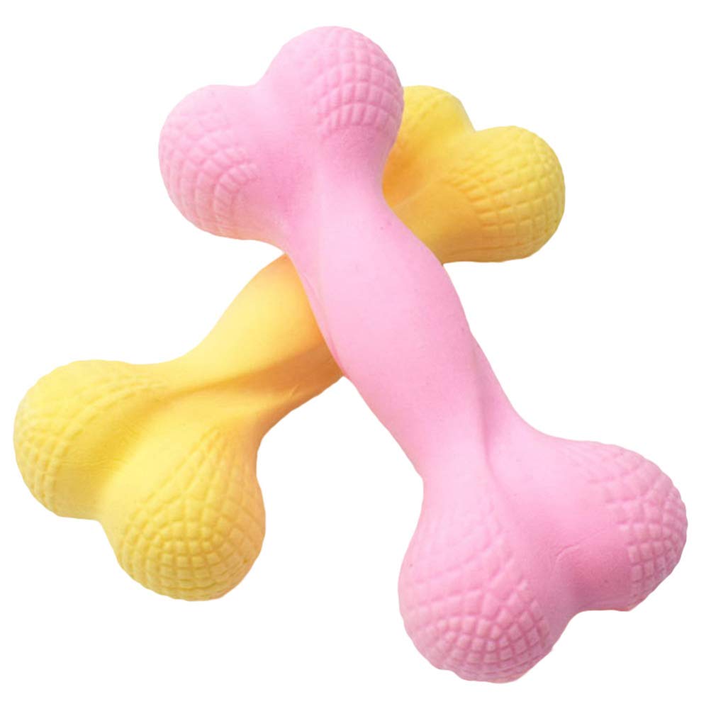 Durable Dog Chew Toys for Aggressive Chewers - 2 Pack Bone-Shaped Bite-Resistant Puppy Toys for Small & Large Dogs | Interactive Pet Chew Toy for Teething, Anxiety Relief & Playtime