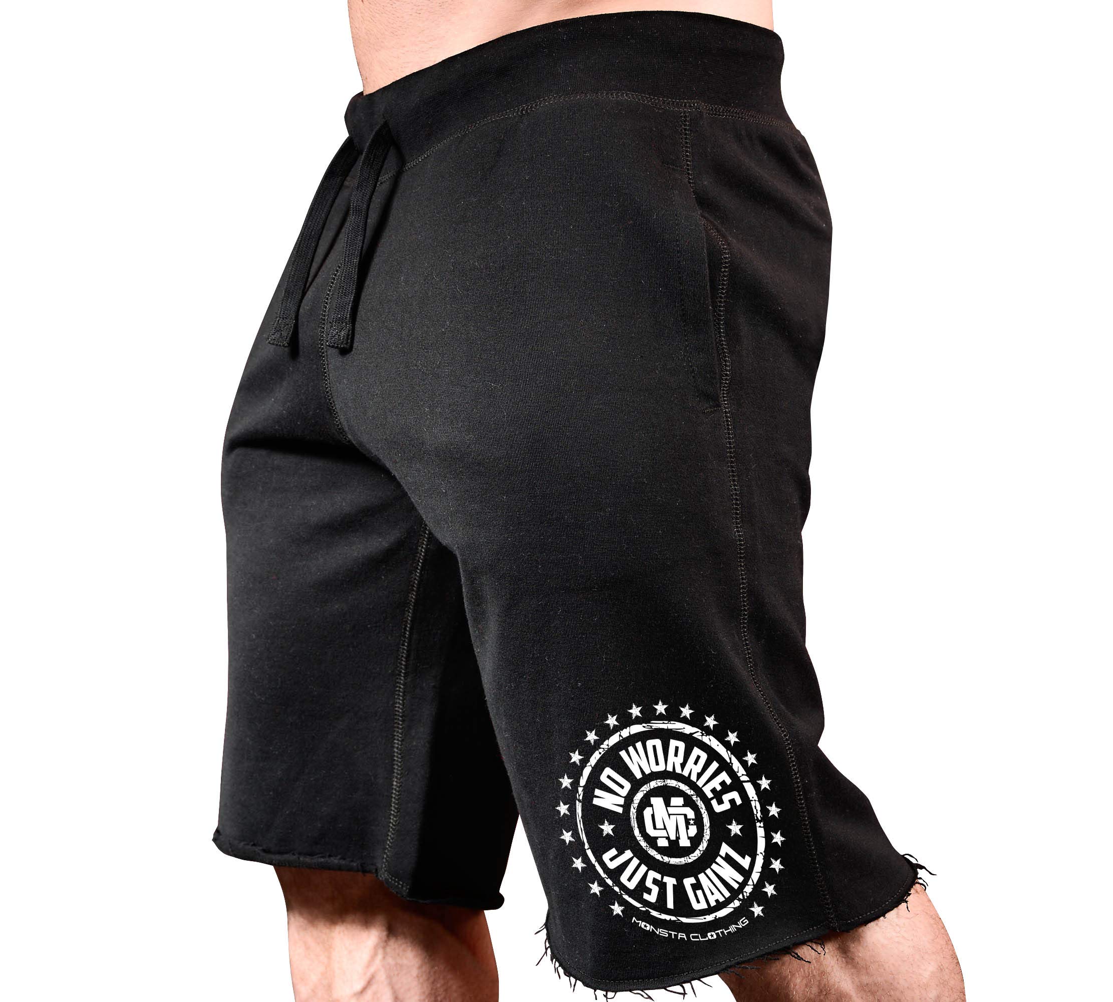 Men's Gym Workout Shorts - No Worries Just Gains - Breathable Sweat-Wicking Athletic Shorts for Running, Training & Fitness