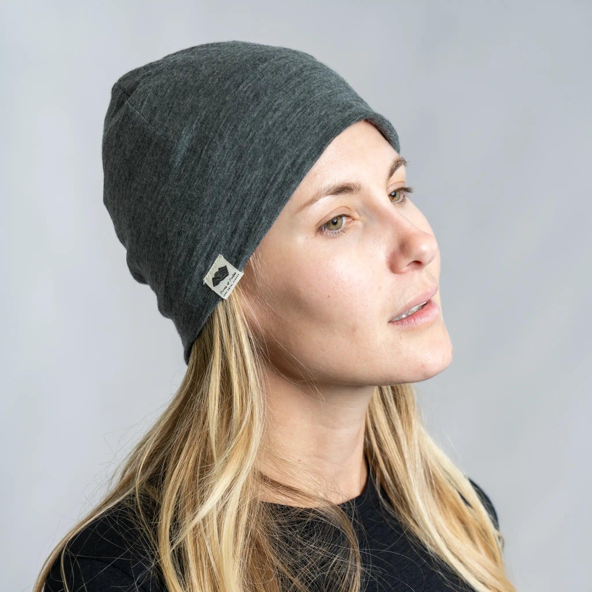 Alpaca Wool Beanie Hat - 160 Ultralight Winter Beanie for Men & Women - Soft & Warm Handmade Knit Cap for Outdoor Activities, Skiing, and Hiking