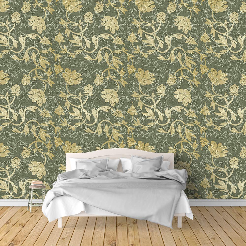 Beautiful Chinese Traditional Pattern Removable Wallpaper - Peel and Stick Wall Mural for Bedroom Decor (100x144 inches) | Perfect for Home, Apartment, Nursery & Dorm Room Wall Decor