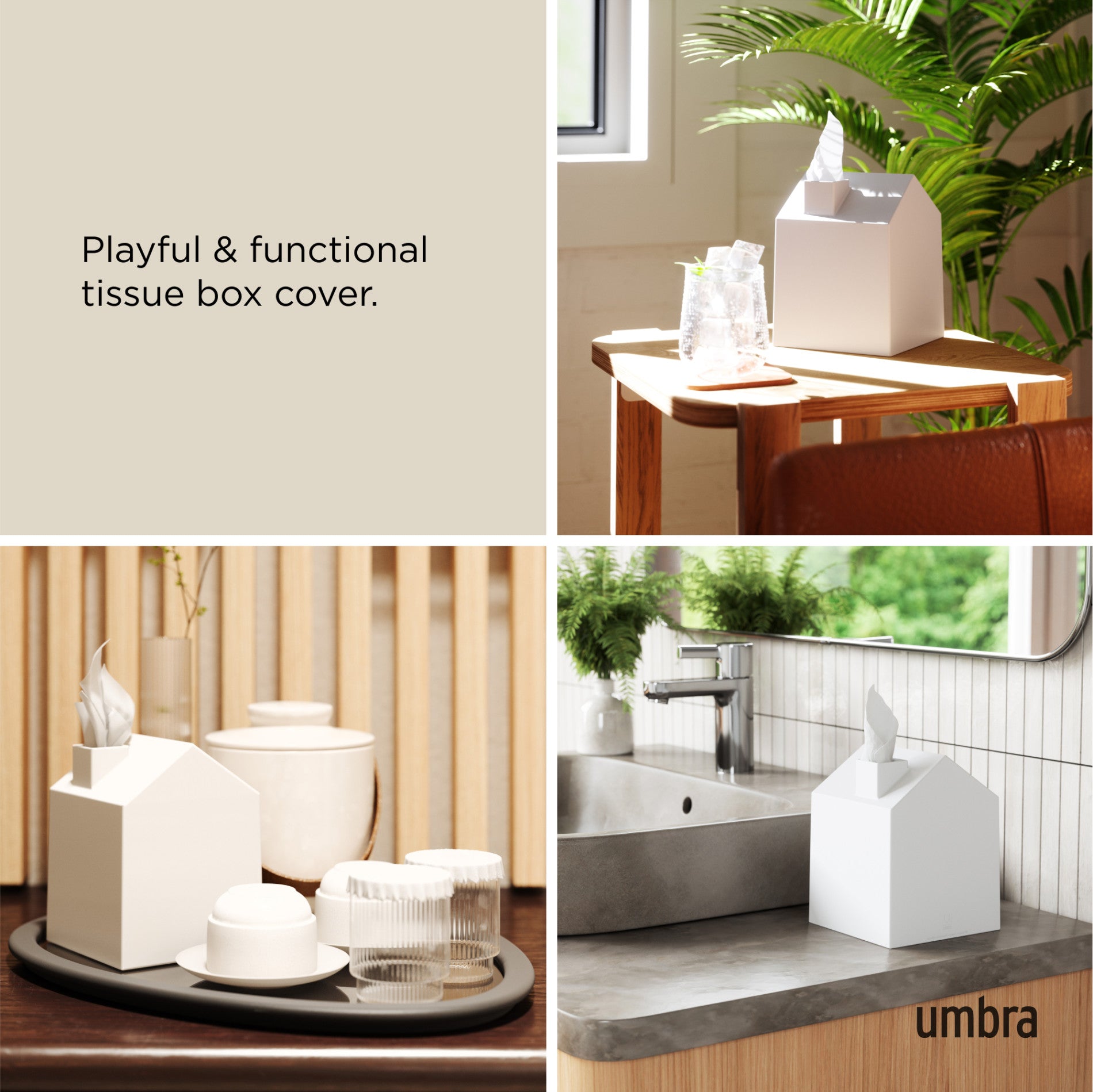 Elegant Casa Tissue Box Cover - Decorative Home & Office Tissue Holder for Living Room, Bedroom, or Bathroom