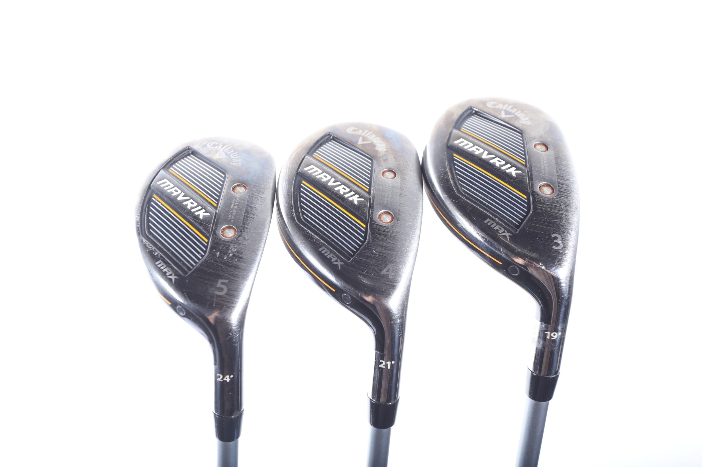 Callaway Mavrik Max Hybrid Golf Club Set - Right Handed 3H, 4H, 5H with Seniors Flex | Pre-Owned | Perfect for Senior Golfers & High Handicap Players on Fairways & Roughs