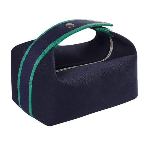 Imaginea Hanging Travel Makeup Bag - Portable Cosmetic Organizer for Women & Men, Waterproof Toiletry Bag with Hanging Hook, Perfect for Bathroom Storage, Purse & Suitcase (Blue) - Ideal for Travel, Gym & Daily Organization
