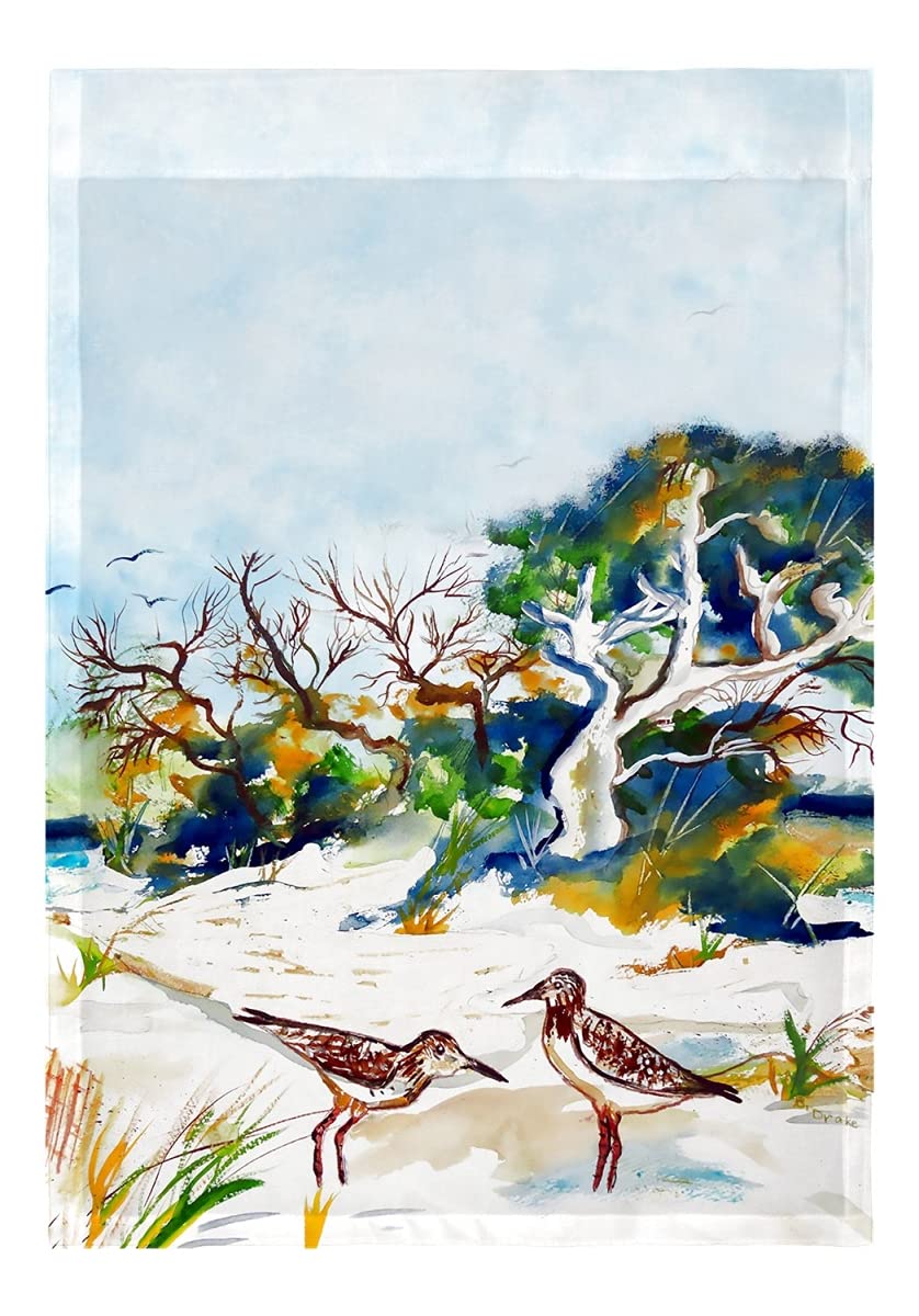 Betsy Drake FL487 12.5 x 18 Inch Outdoor Decorative Trees & Beach Flag - Perfect for Patio, Garden, and Coastal Decor
