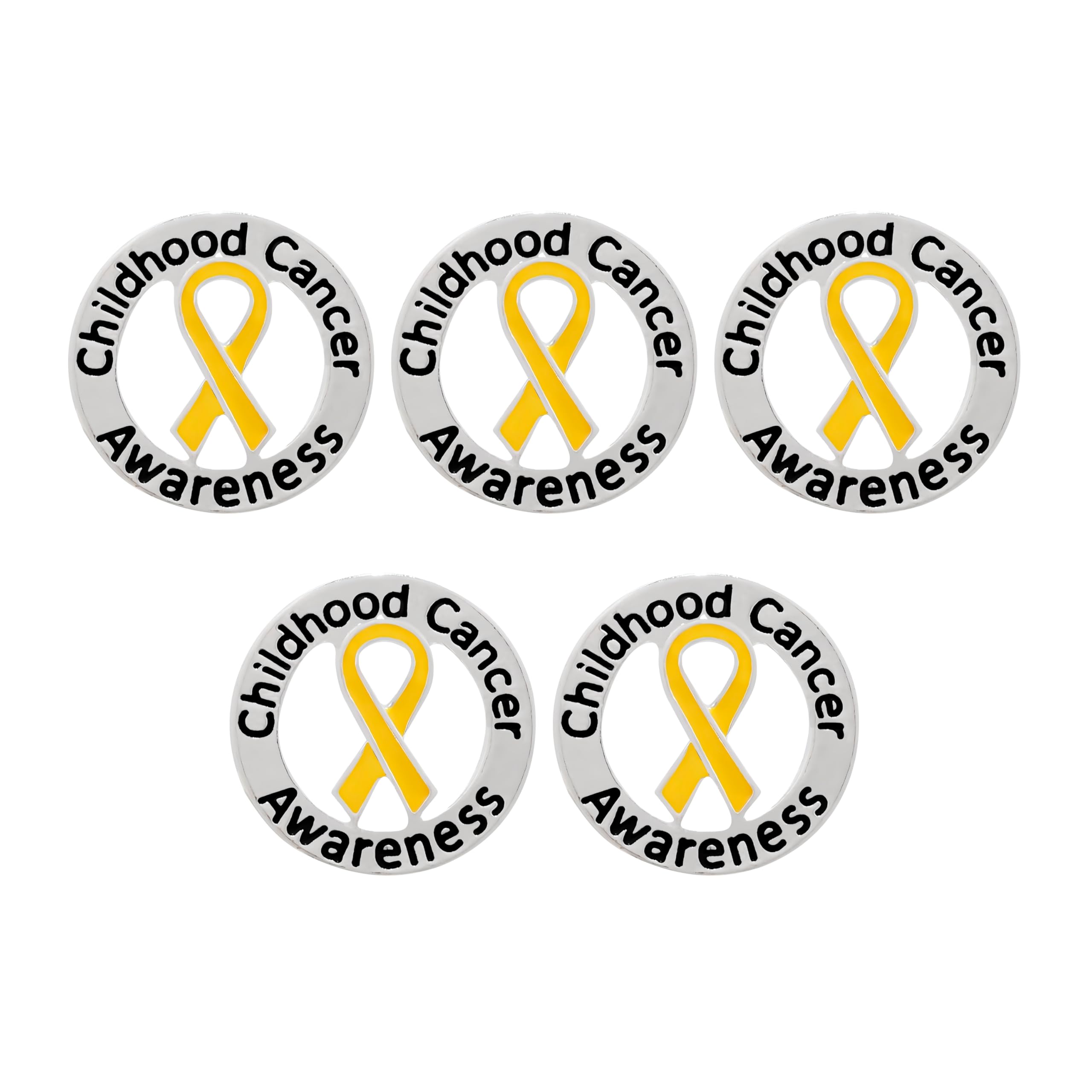 **Wholesale Childhood Cancer Awareness Pins - Gold Ribbon & Butterfly Lapel Pins for Support Groups, Events, Fundraising - Perfect for Gifts, Charity Drives & Awareness Campaigns**