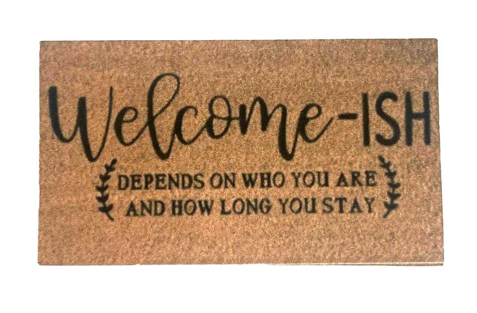 1:12 Scale Miniature Dollhouse Welcome Doormat - Perfect for Dollhouse Hallway, Front Door Decor & DIY Miniature Scenes