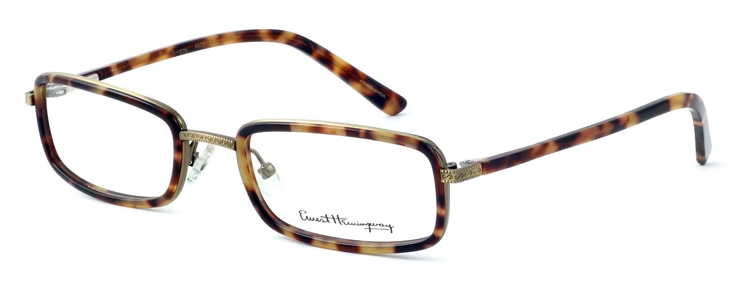 Ernest Hemingway 4635 Designer Reading Glasses in Tortoise +1.50 Strength - Stylish Readers for Book Lovers & Office Work - Perfect Gift for Writers & Bibliophiles