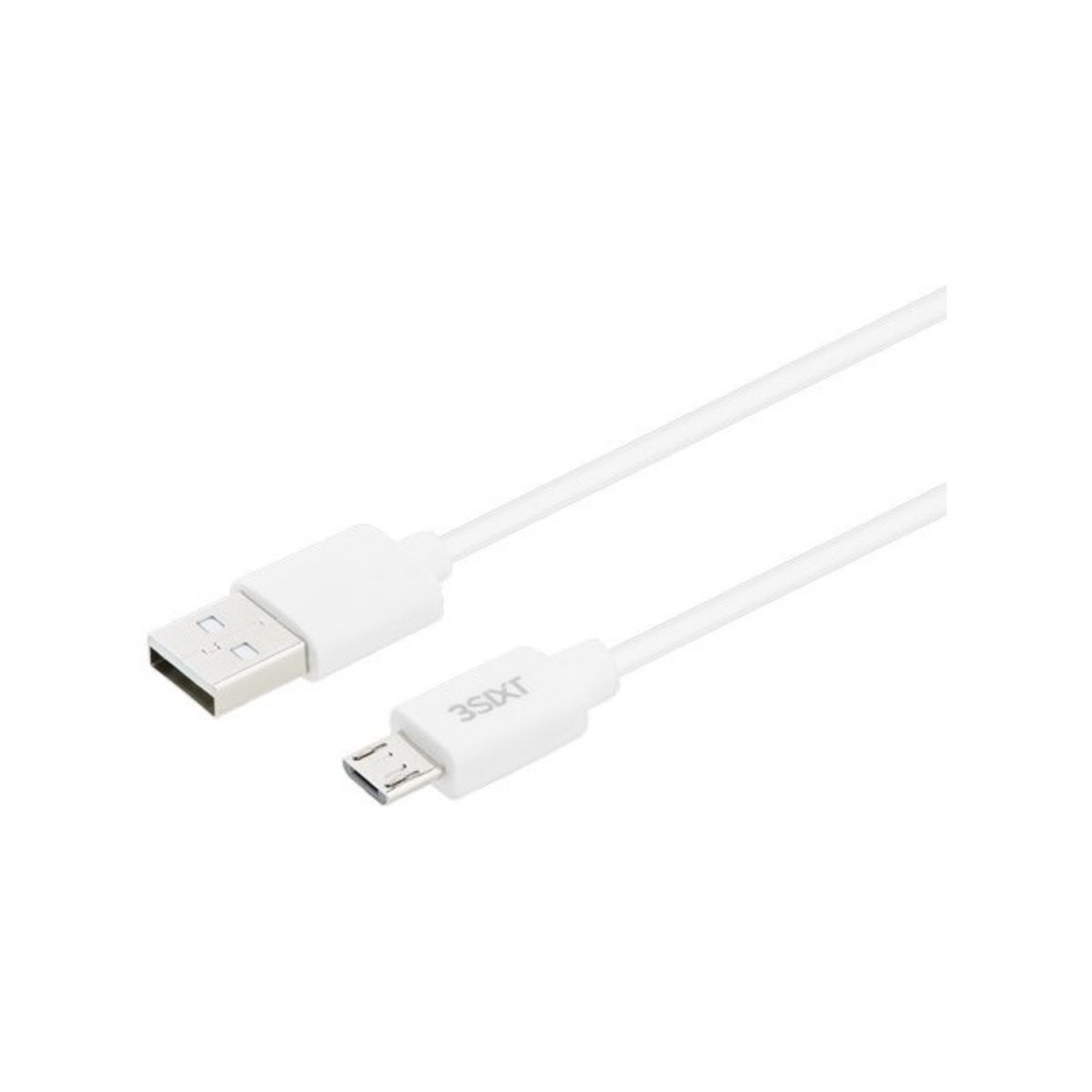 3sixT Fast Car Charger 5.4A Dual Port USB Adapter with 1m Micro USB Cable - Quick Charge for iPhone Android Smartphones While Driving