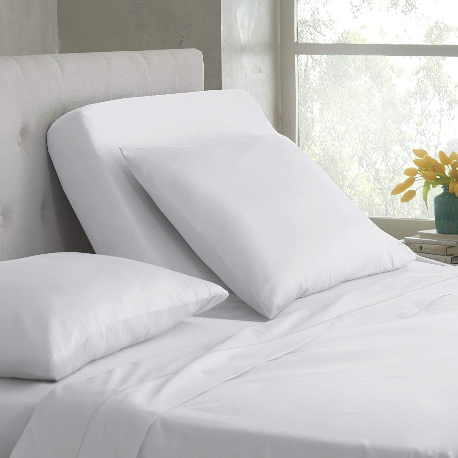Premium 100% Cotton Split King Sheet Set for Adjustable Beds - 16