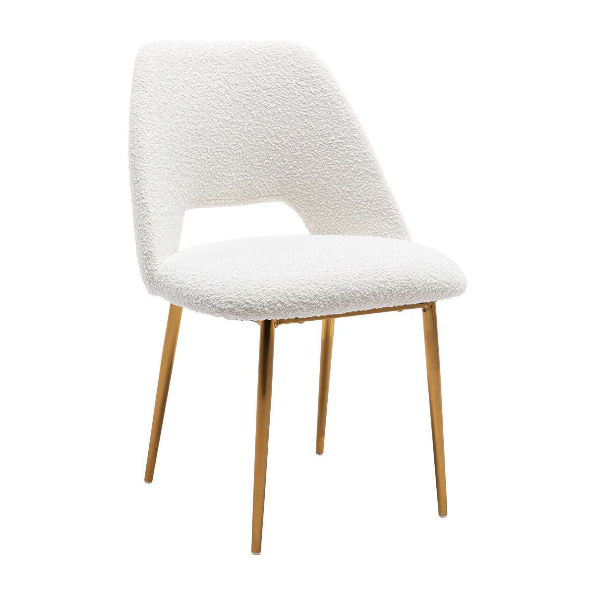 Belmont Boucle Dining Chair - Modern Upholstered Accent Chair for Kitchen, Dining Room & Office - Comfortable & Stylish Seating Solution