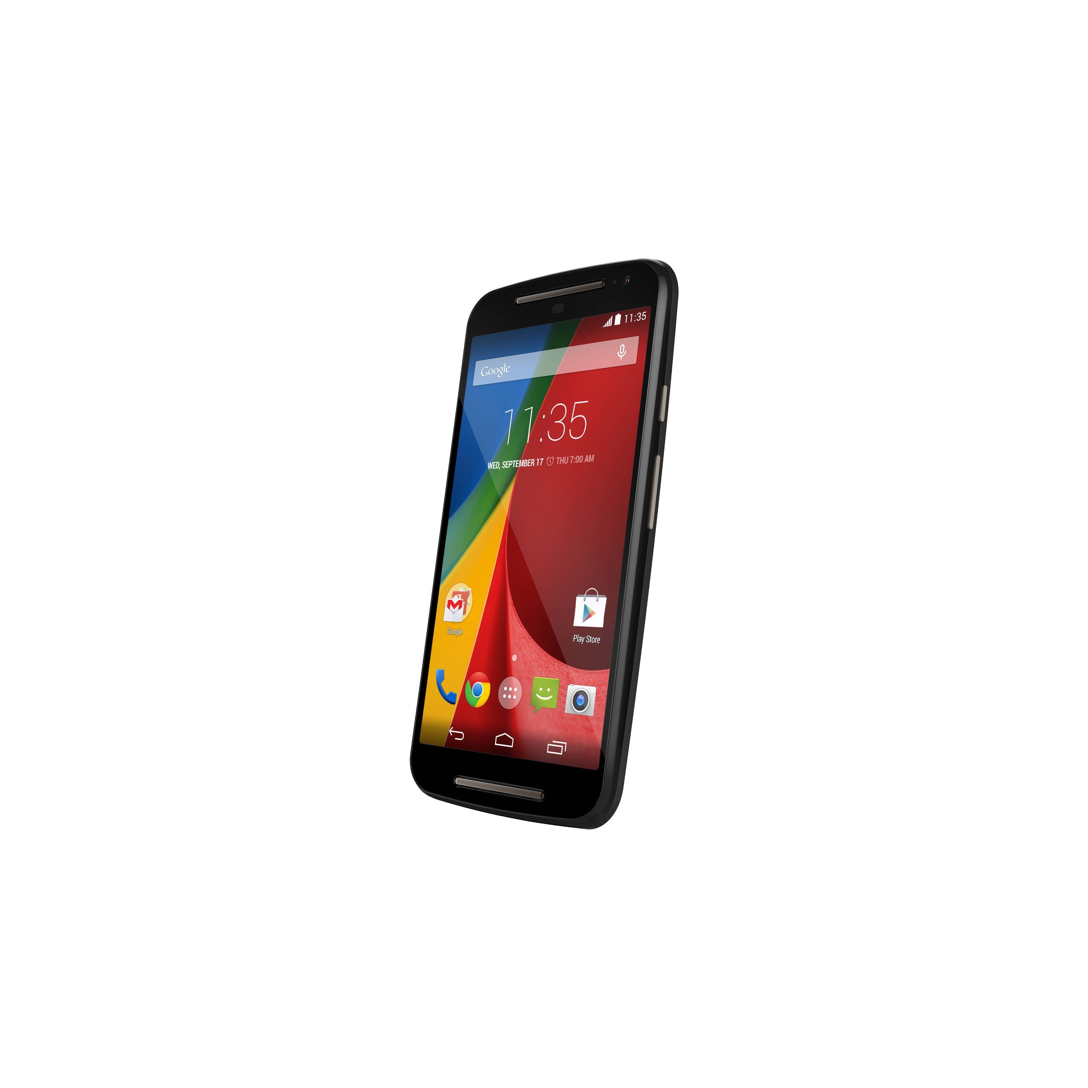 Unlocked Motorola Moto G 2nd Gen Smartphone - Black | 4G LTE Android Phone for Travel, Work & Everyday Use