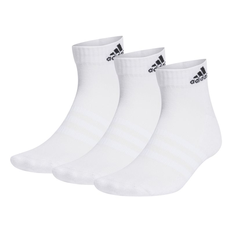 Adidas 3-Pack Cushioned Ankle Socks for Men & Women - Breathable Athletic Socks for Running, Workout & Everyday Comfort