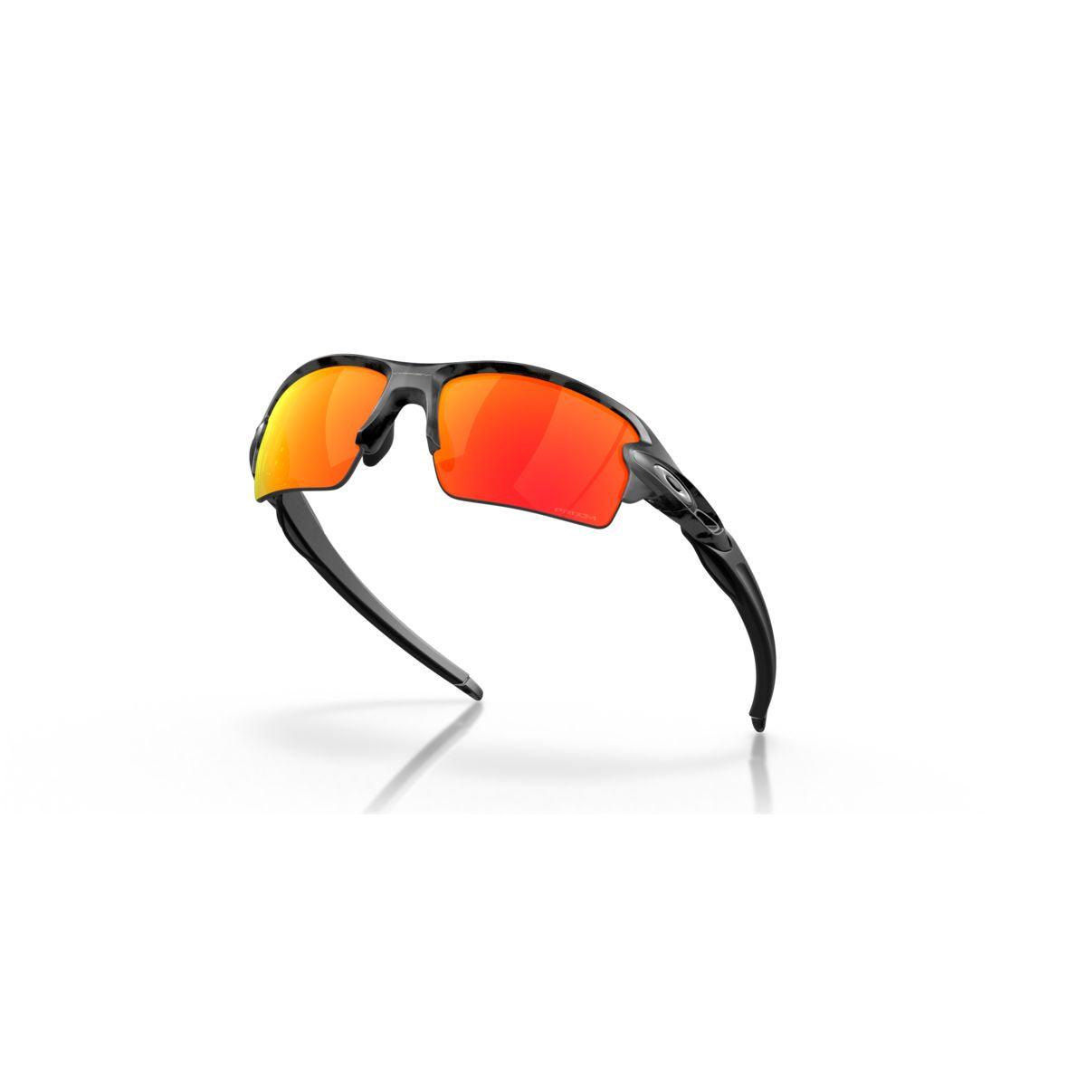 Oakley Flak 2.0 Sunglasses - Low Bridge Fit, Black Camo Frame with Prizm Ruby Lenses (Model 0OO9271 927127) - Ideal for Running, Cycling & Outdoor Sports