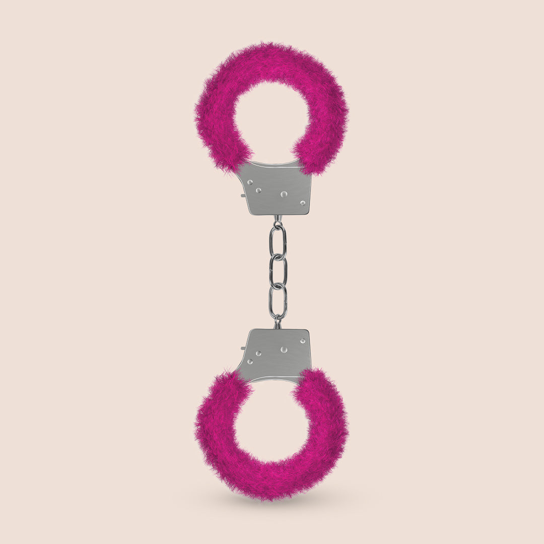 Soft Fluffy Furry Handcuffs for Beginners - Adjustable Fuzzy Cuffs for Role Play, Cosplay & Couples Bonding - Perfect for Costume Parties, Bachelorette Gifts & Sensual Play