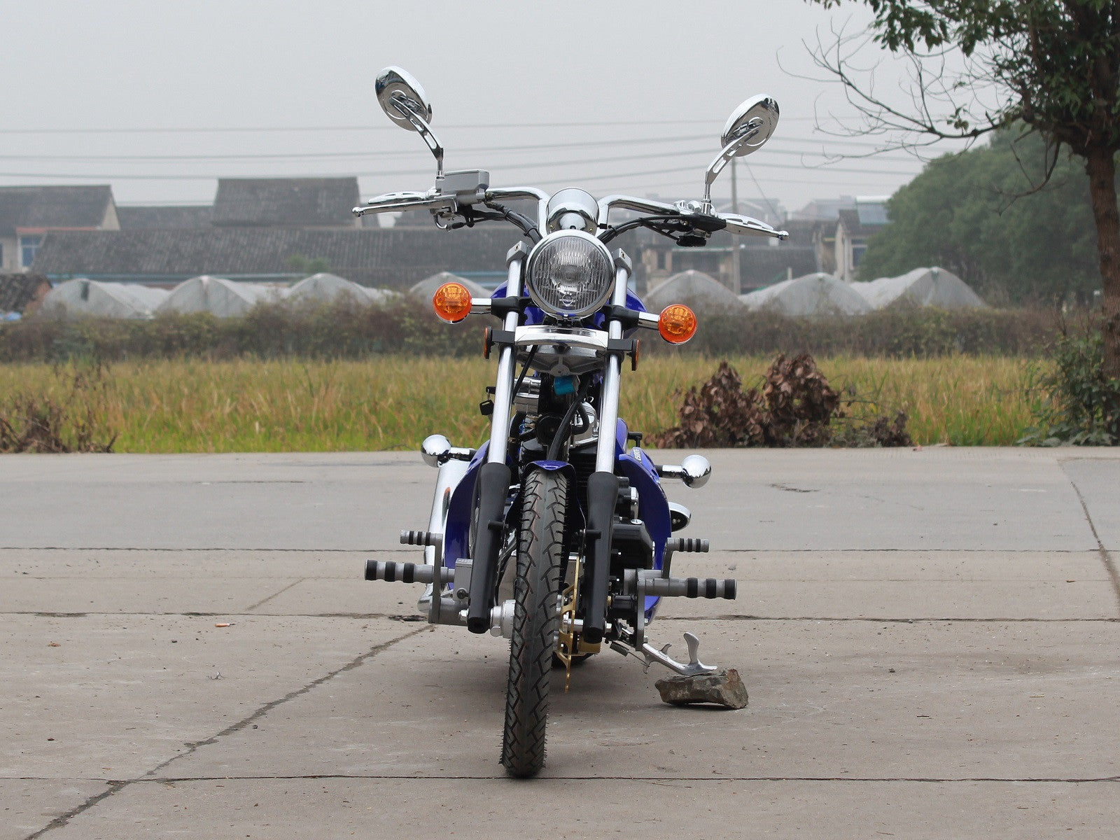 Venom Villain 250cc Chopper Motorcycle - 5-Speed Manual Transmission for Cruising & Adventure Riding