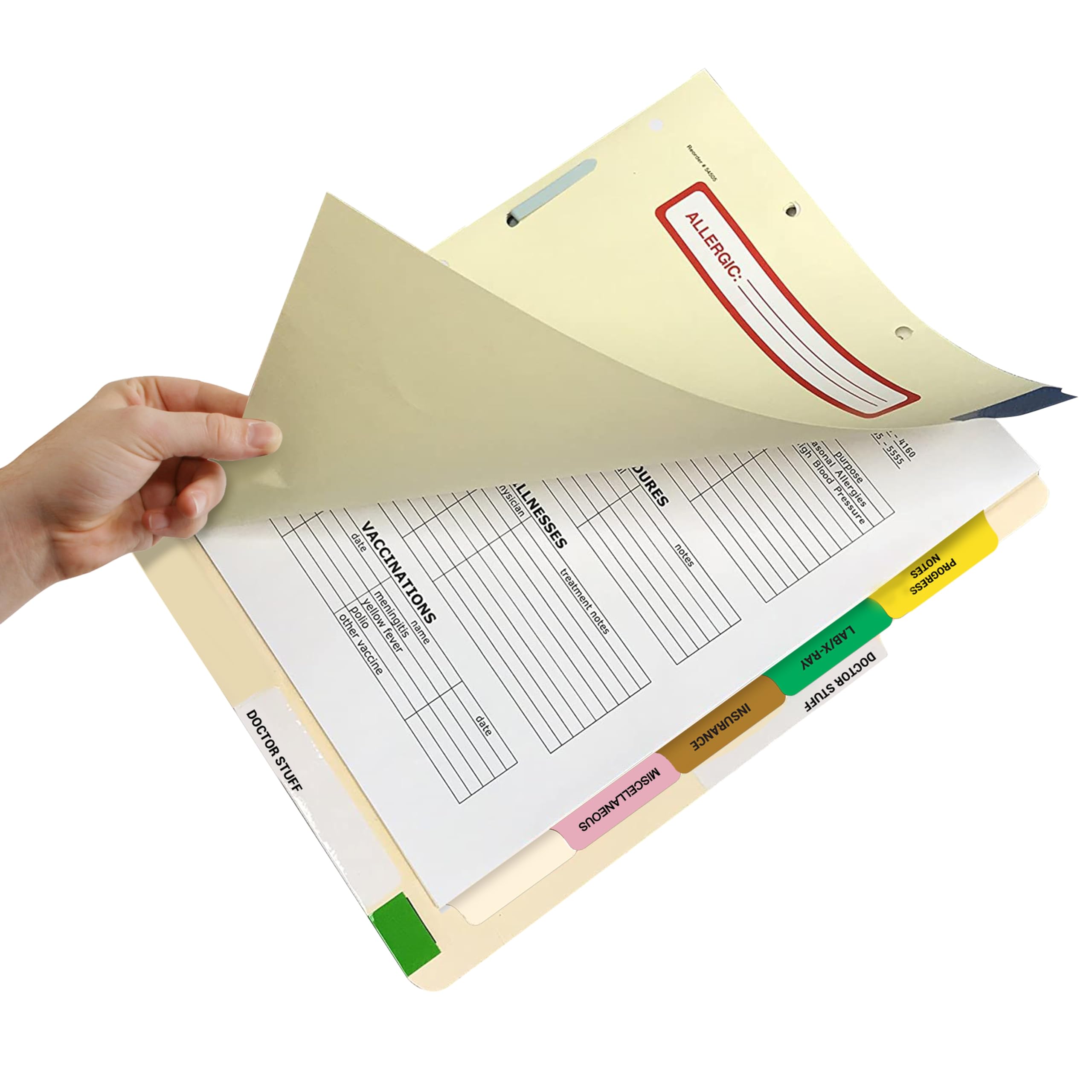 65 Sets of 6 Popular Healthcare Index Tabs - 9