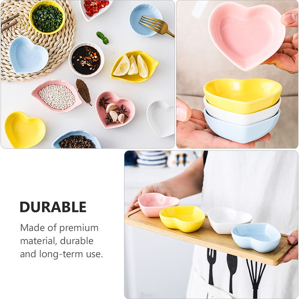 4-Piece Small Appetizer Plates for Dipping Sauces & Condiments - Perfect for Sushi, Dumplings, Snacks & Party Serving - Durable Ceramic Flavor Dishes for Home & Restaurant Use