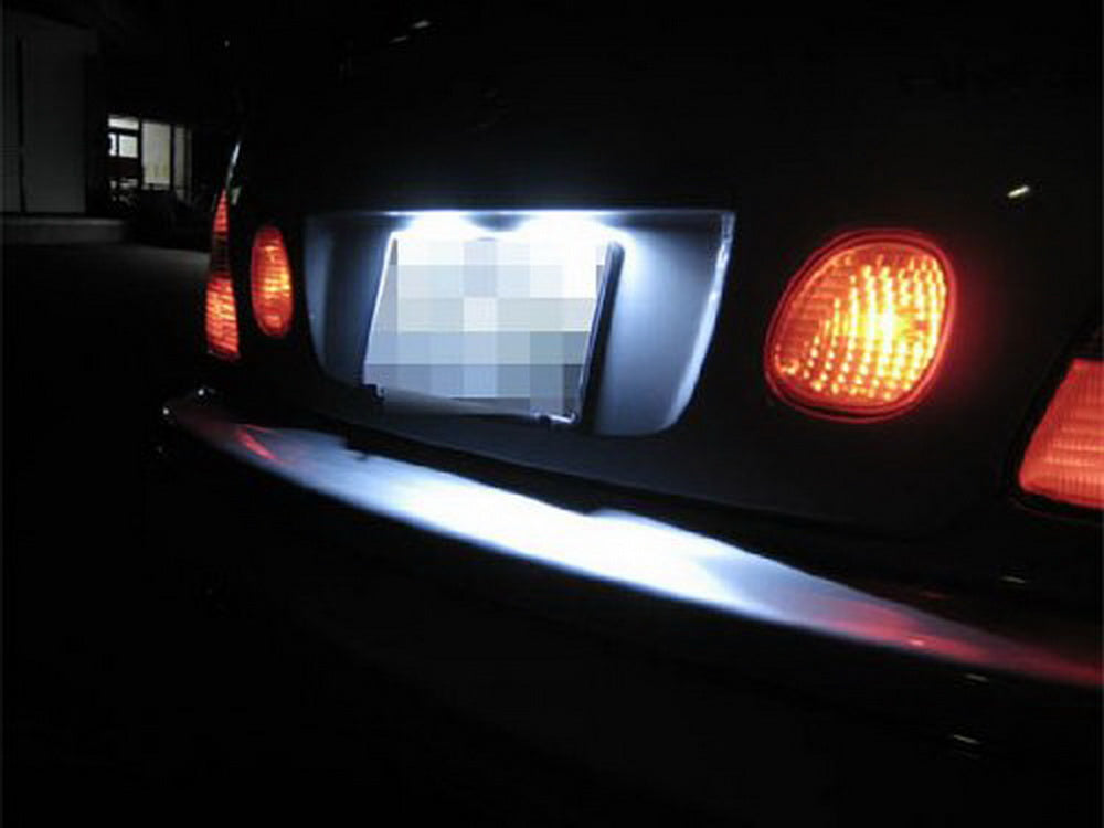 (2 Pack) Xenon White 360° 18 SMD LED Bulbs - Compatible with 168 194 2825 Car License Plate Lights - Super Bright Replacement Bulbs for Enhanced Night Visibility
