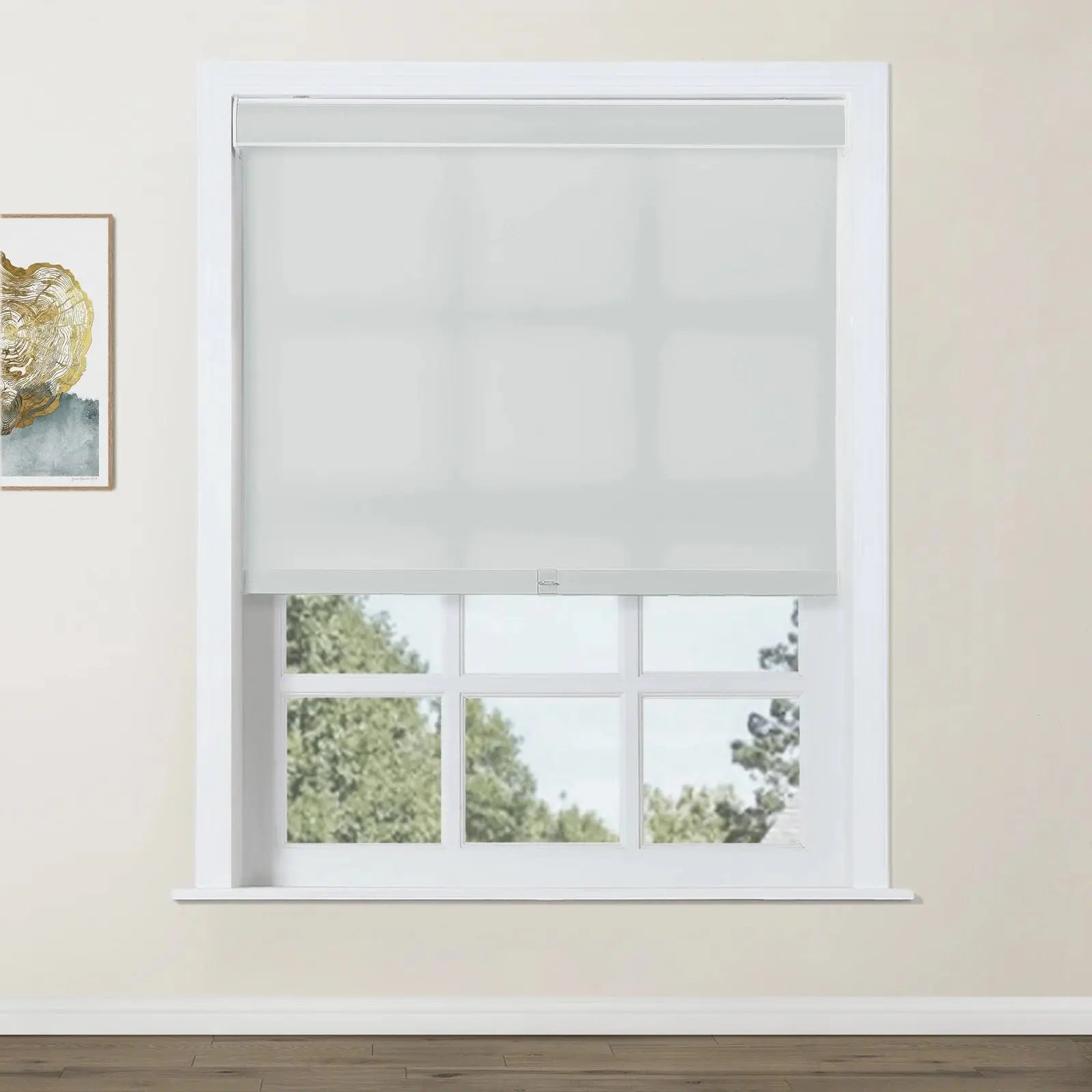 Alvin Basic Room Darkening Cordless Roller Shades - Blackout Window Coverings for Bedroom & Nursery - Noise Reducing & Energy Efficient Home Decor