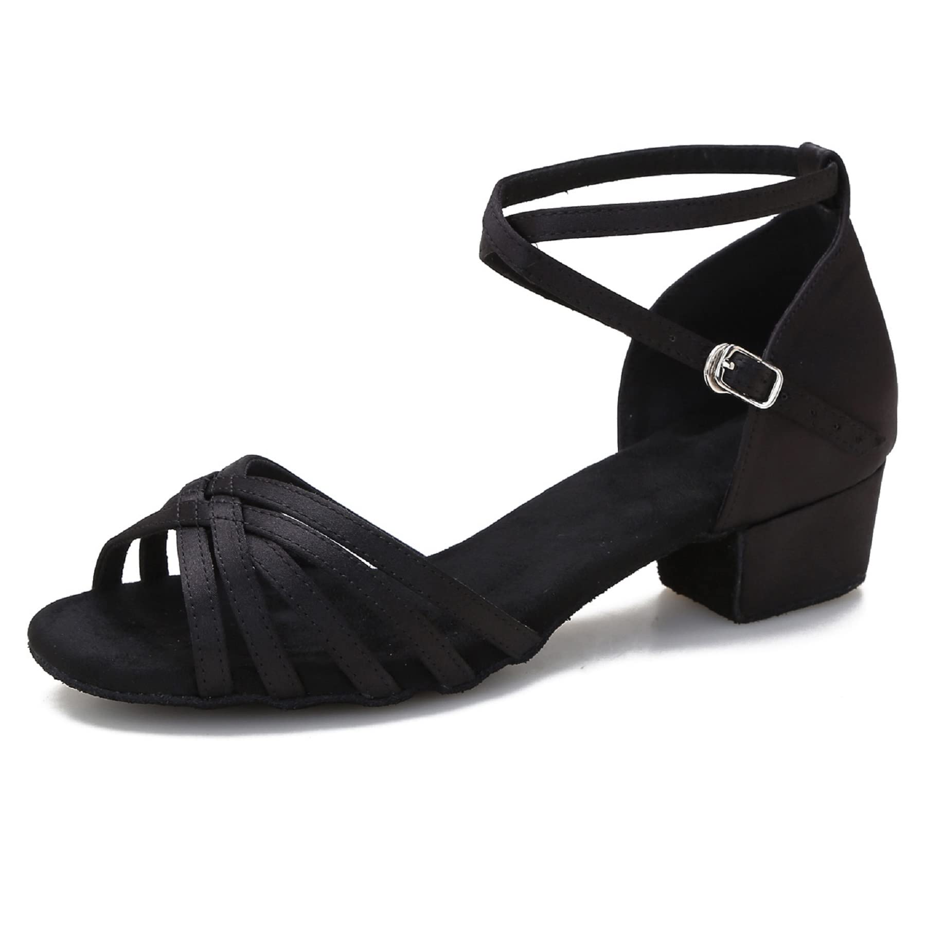 Best Women's Latin Salsa Dance Shoes - Low Heel Ballroom Practice Sandals for Beginners | Perfect for Social Dancing, Performances & Dance Classes (Style S04)