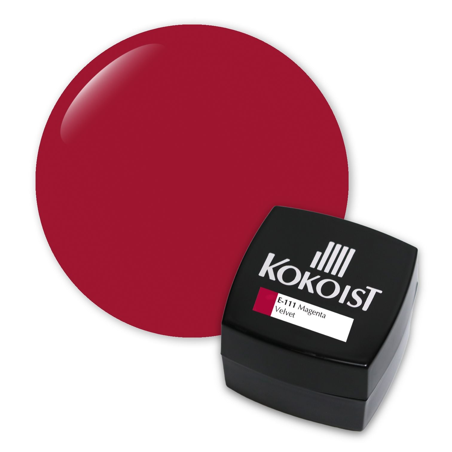 Kokoist E 111 Magenta Velvet Gel Polish - Long Lasting Nail Lacquer for Salon & Home Manicures - Perfect for Special Occasions & Everyday Wear