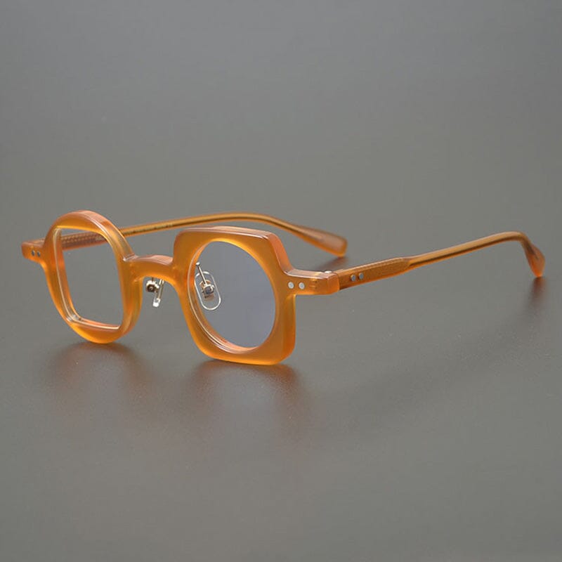 Hagly Vintage Acetate Eyeglass Frames - Retro Round Glasses for Men & Women - Lightweight & Durable Eyewear for Reading, Fashion, and Daily Use