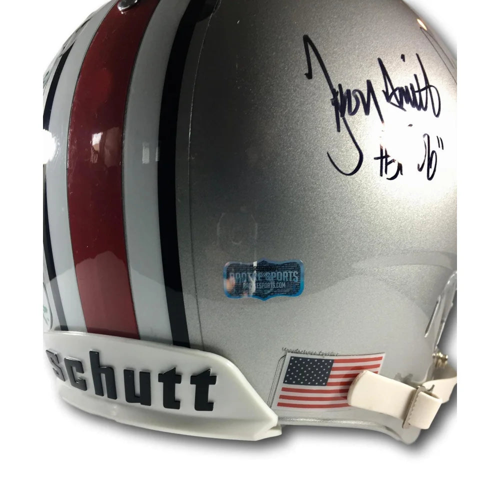 Authentic Griffin George Smith Signed Ohio State Buckeyes Football Helmet with Radtke COA - Collectible Sports Memorabilia for Fans & Decor