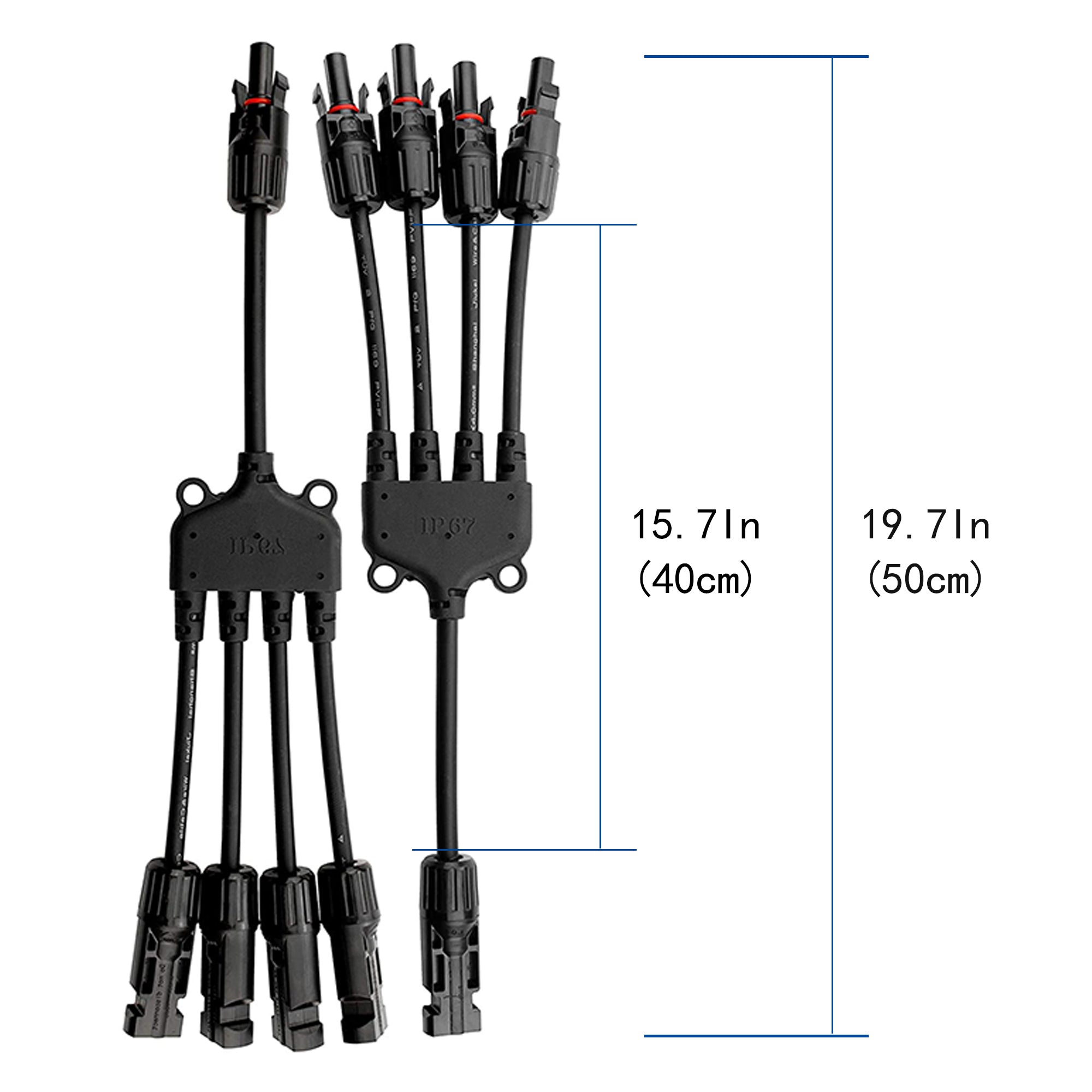 Acopower Solar Panel Connector HY AS MC4TY4 - Waterproof PV Connector for Solar Energy System, Home & RV Use