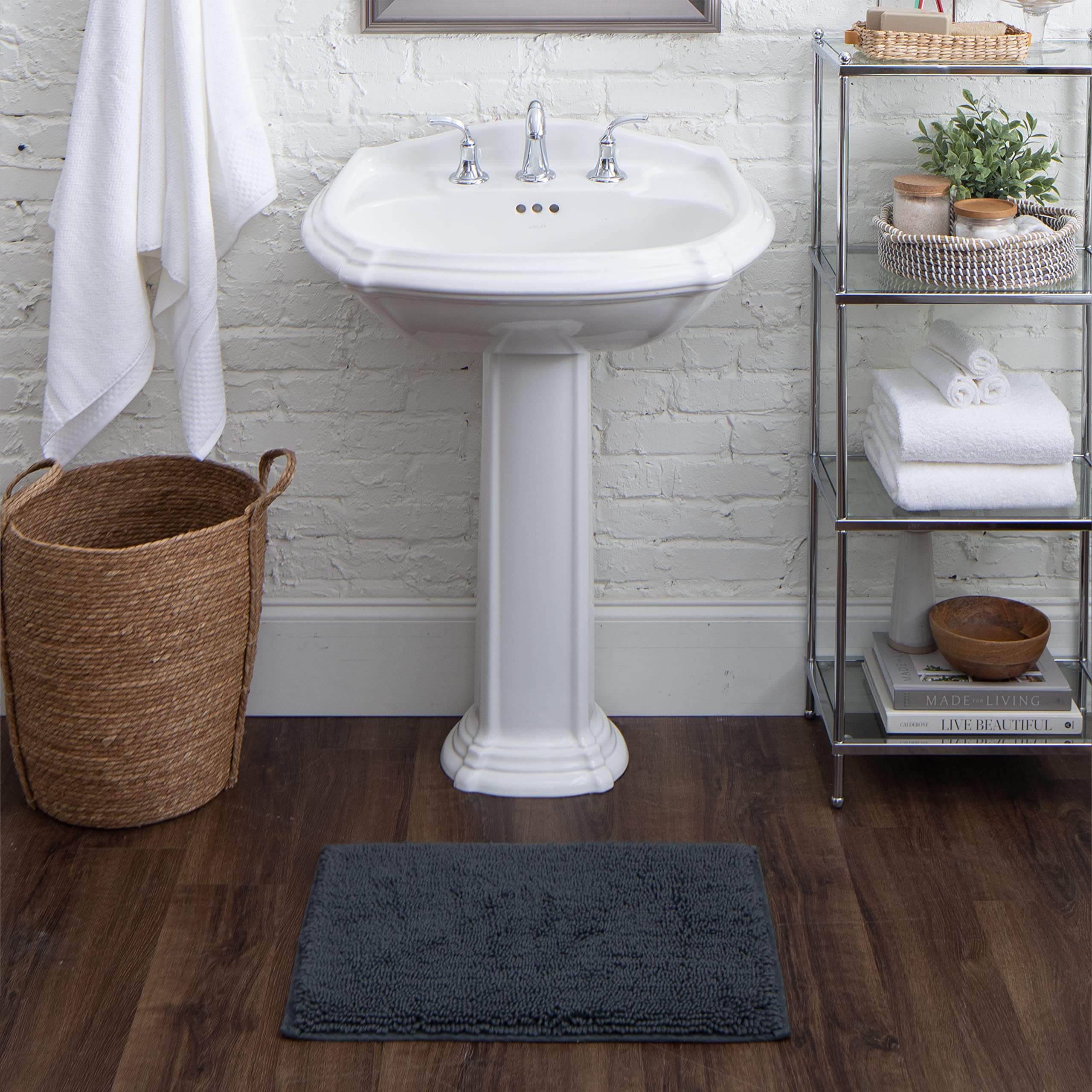 Mohawk Home Classic Cotton II Charcoal Bath Mat 1'5
