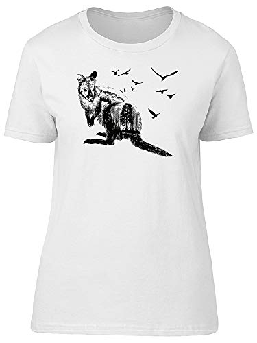 Kangaroo Cute Landscape Sketch T-Shirt for Men - Comfortable Cotton Graphic Tee for Casual Wear, Outdoor Adventures & Travel