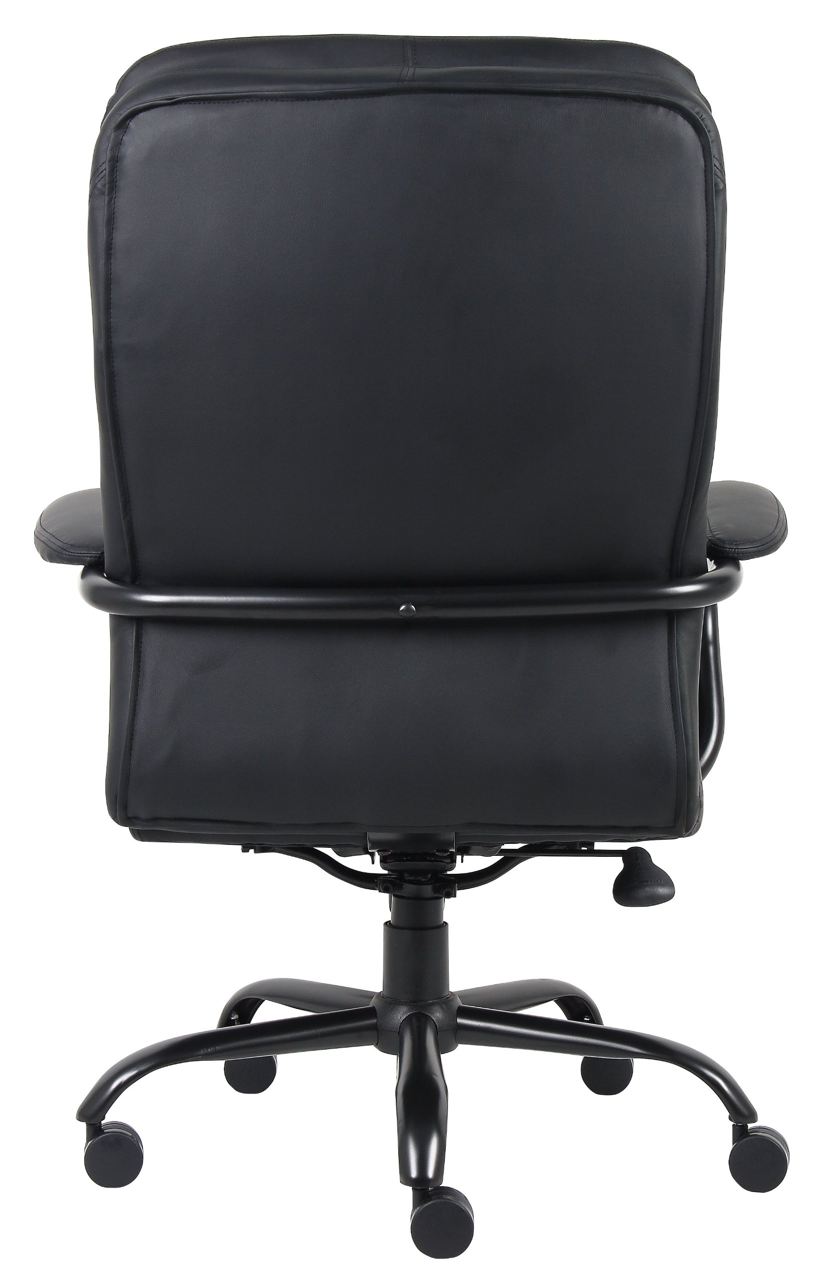 Boss Office Products CaressoftPlus Faux Leather Executive Big & Tall Chair - 400 lb Weight Capacity, Black (B991-CP) - Premium Office Chair for Home & Business Workspaces, Conference Rooms, and Executive Desks