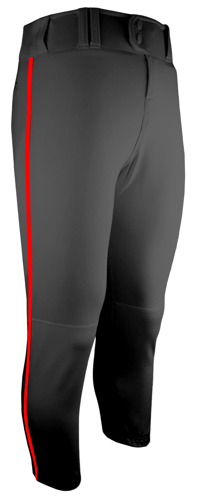 Epic Girl's RBI Low-Rise Pro-Softball Pants with Piping - Youth Baseball Softball Uniform Bottoms for Practice & Games