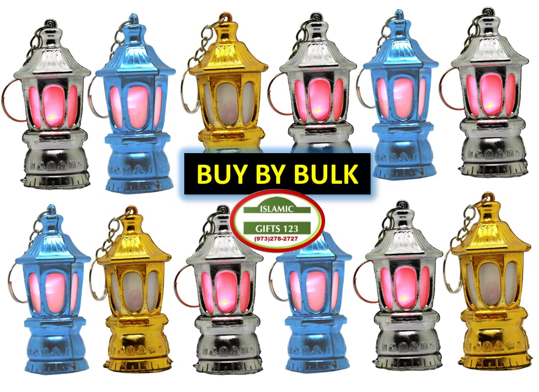 Ramadan Lantern 60 Fanoos - Happy Ramadan Kareem Decoration, Arabic Moroccan Egyptian Style - Islamic Home Decor for Ramadan & Eid Celebrations - Perfect for Parties, Gifts & Keychains