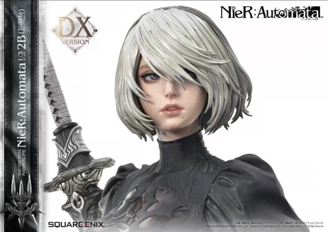 Prime1Studio x Square Enix Licensed Nier:Automata 2B 1/3 Scale Statue - Official Collectible Figure for Anime & Gaming Fans | Perfect for Display in Home Office or Gaming Room