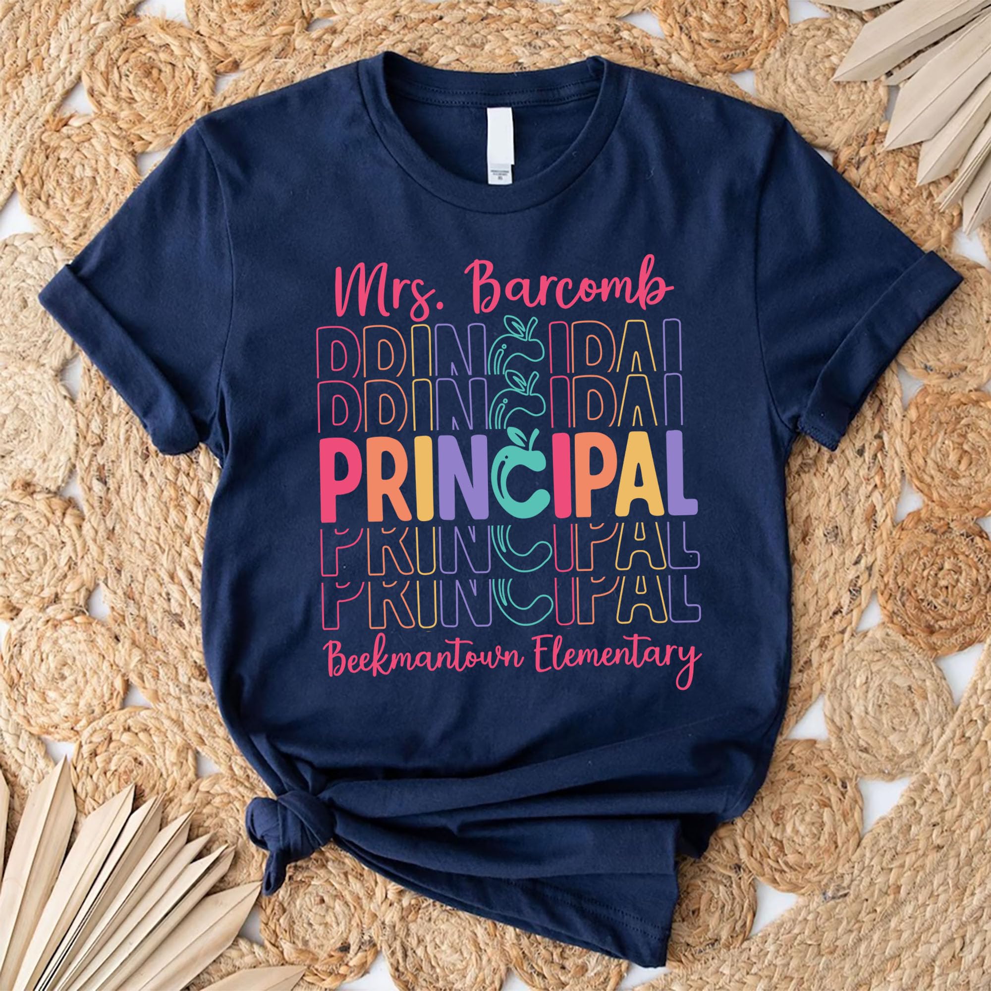 Custom Personalized Name & School Principal T-Shirt - Principal Life Tee, Principal Apparel, Principal Gift - Perfect for Teacher Appreciation, School Events & Principal's Day