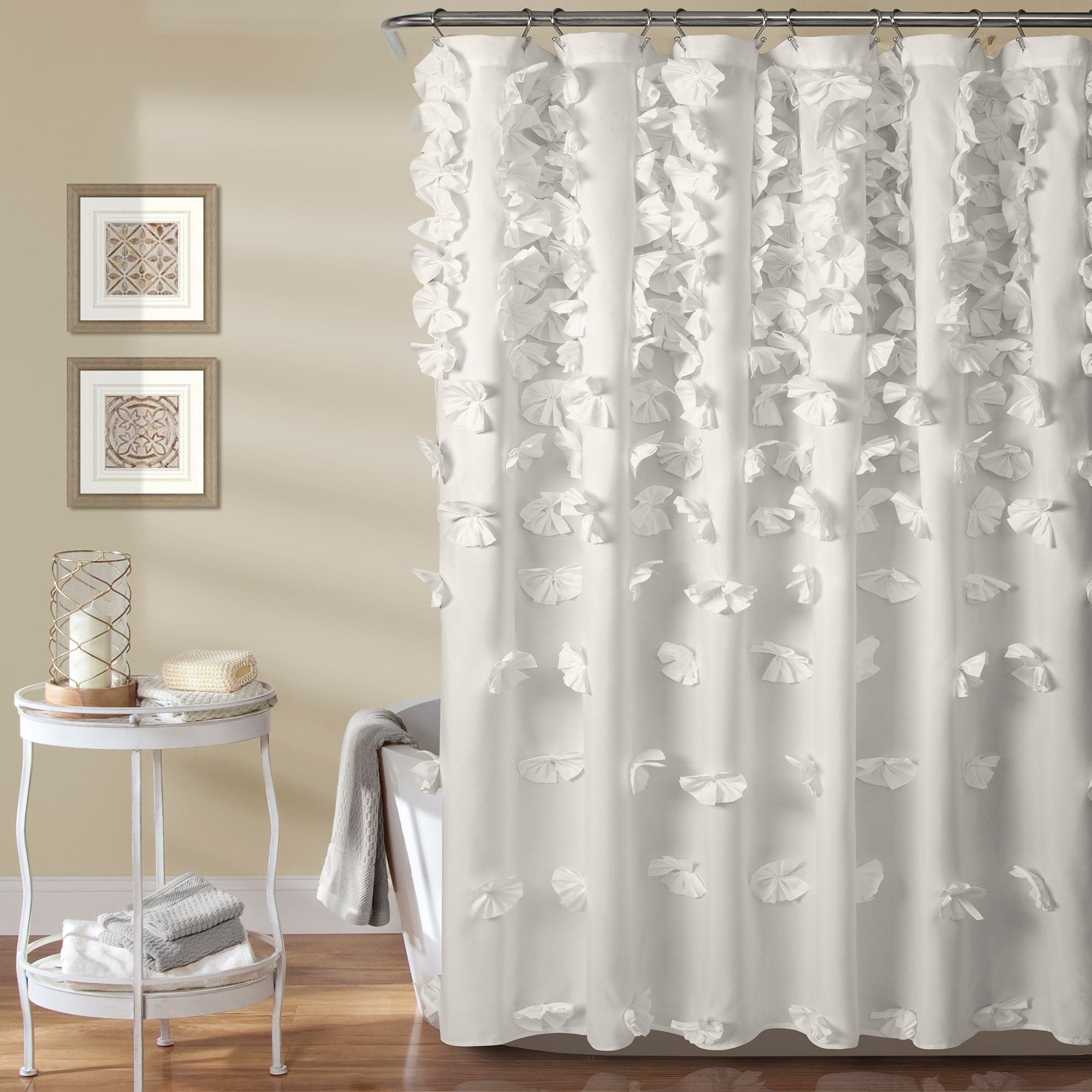 Riley Waterproof Shower Curtain - Elegant Bathroom Decor for Modern Homes | Perfect for Bathrooms, Dorms & Apartments