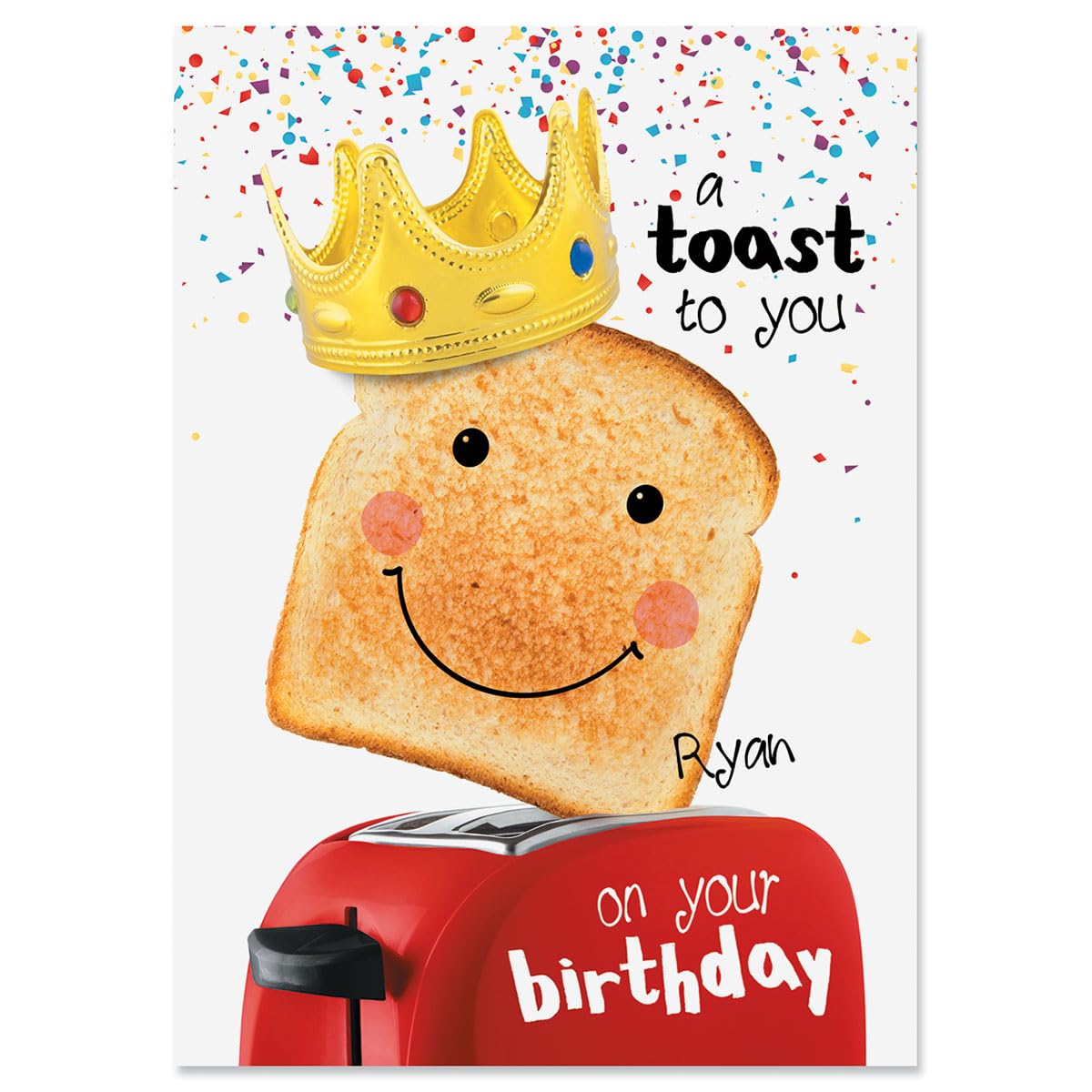 Personalized Birthday Card for Toasts - Custom Greeting Card for Birthday Wishes & Celebrations (Perfect for Parties, Anniversaries & Special Occasions)