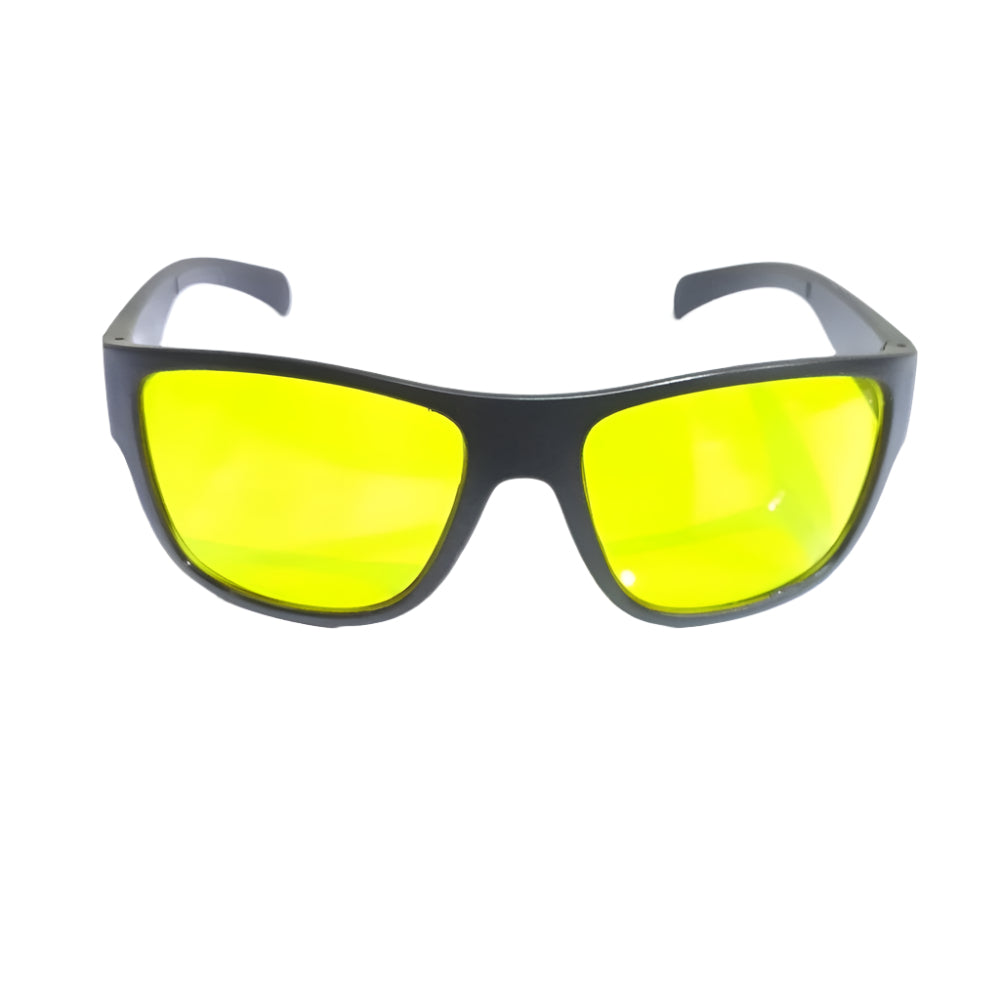 HD Yellow Lens Night Driving Sunglasses for Men & Women - EYESafety M06 - Improve Visibility & Reduce Glare for Safer Night Driving
