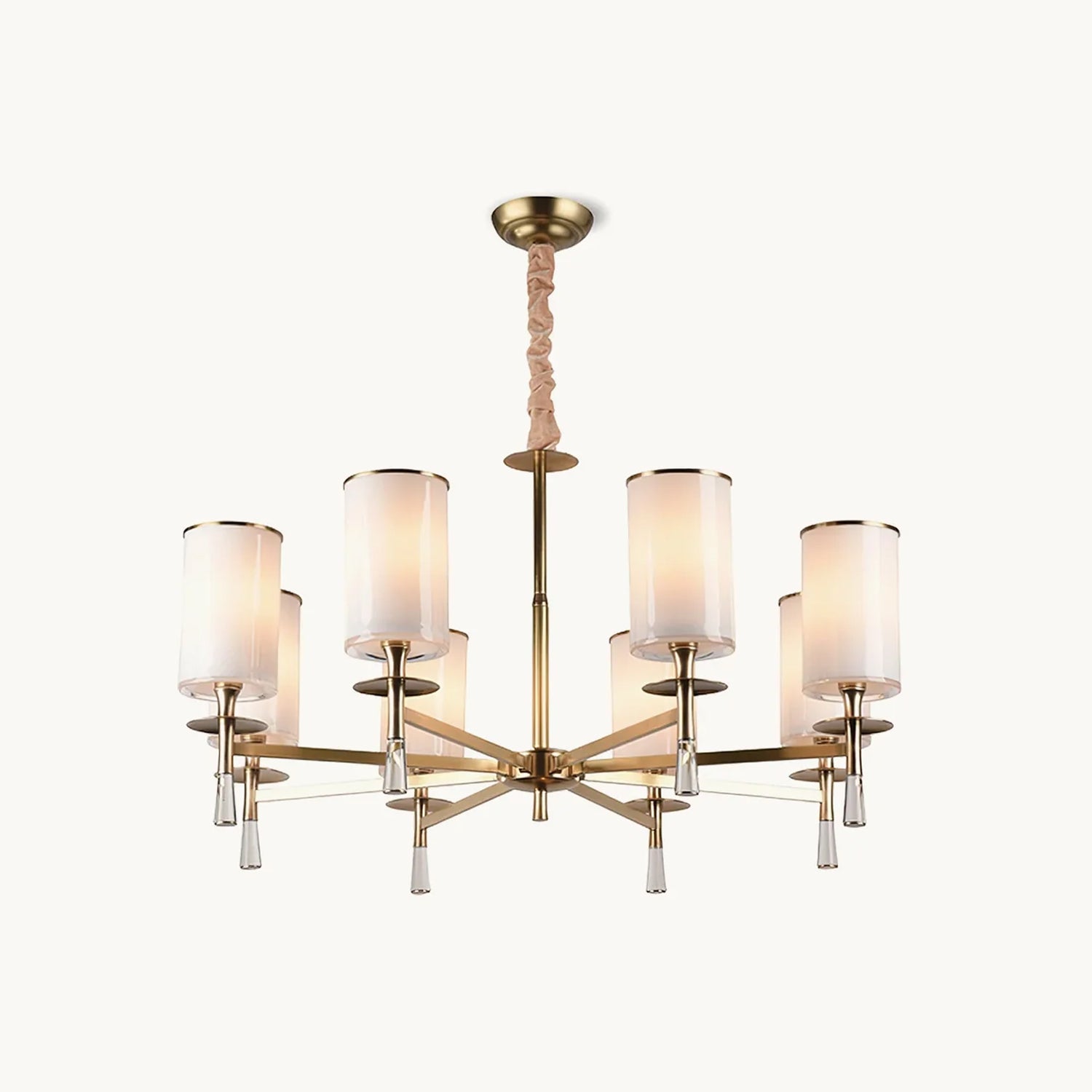 Elegant Oakden Chandelier - Modern Crystal Ceiling Light Fixture for Dining Room & Living Room | Perfect for Home Decor & Wedding Venue Lighting