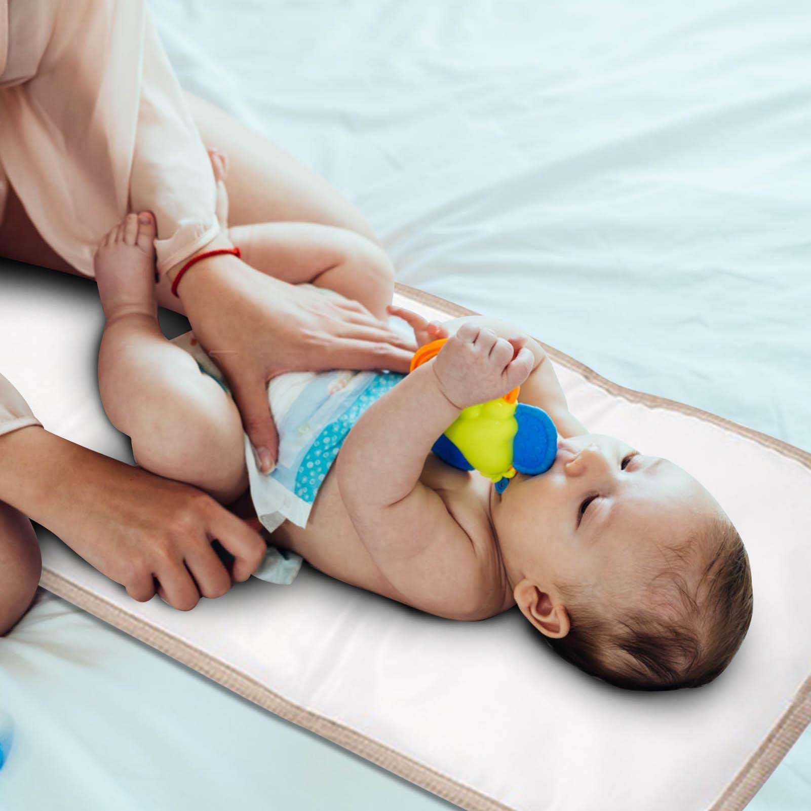Foldable Waterproof Baby Changing Pad for Travel - Portable Diaper Changing Station for Girls & Boys | Perfect for On-the-Go Parents, Airplane & Car Trips, Nursery & Daycare Use