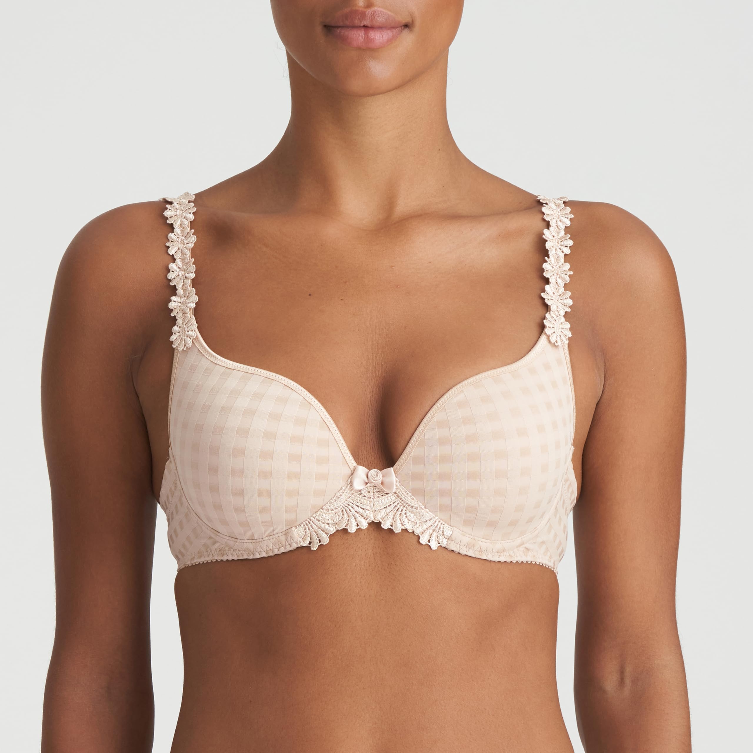 Avero Convertible T-Shirt Bra - Wireless Comfort, Seamless Design, Adjustable Straps (Cafe Latte, 34B) | Perfect for Everyday Wear, Workouts & Layering Under Clothes