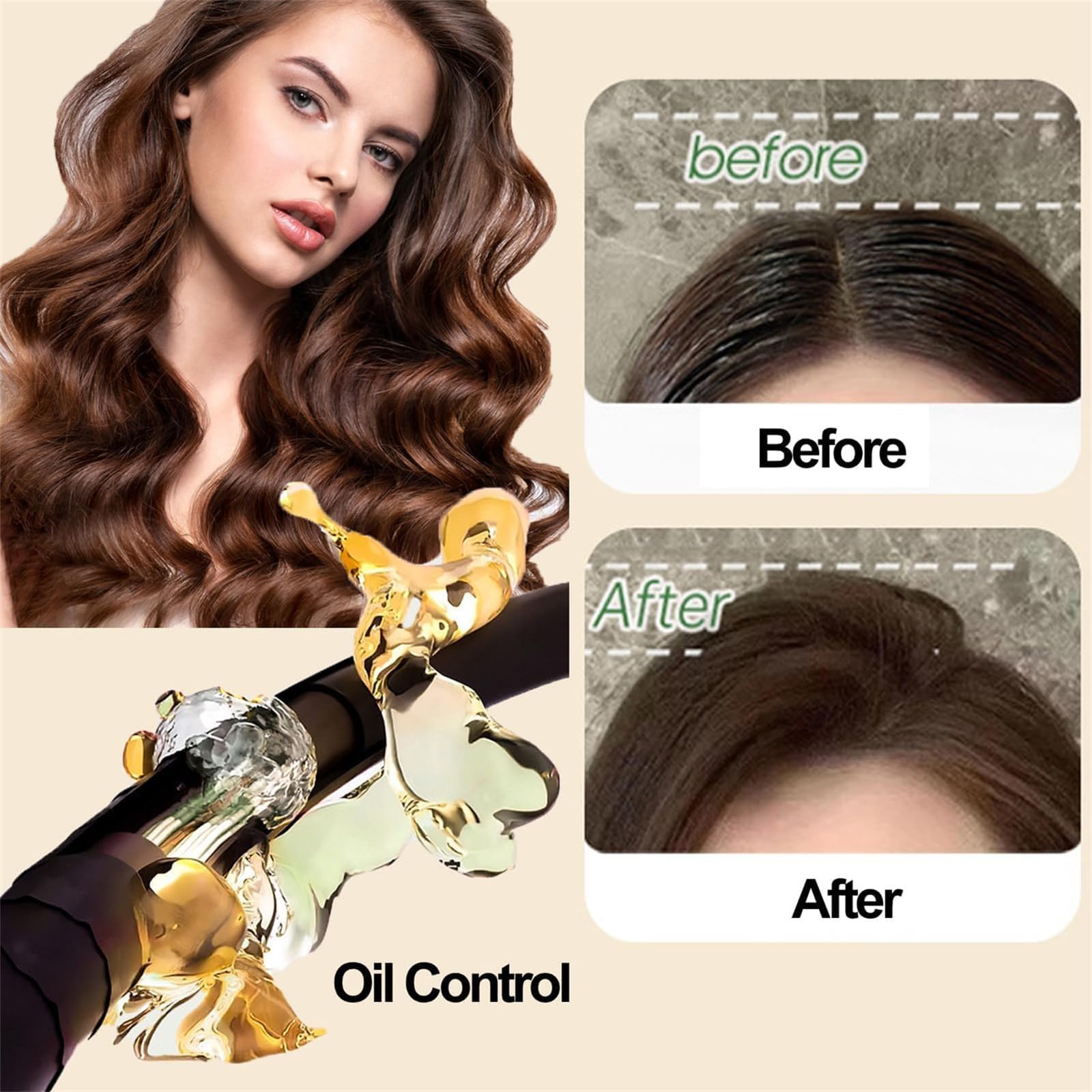 Fluffy Oil Control Shampoo for Oily Hair - Volumizing & Nourishing Hair Repair Treatment | Leave-In Formula for Strong, Healthy Hair | Perfect for Daily Use & Greasy Scalp Care